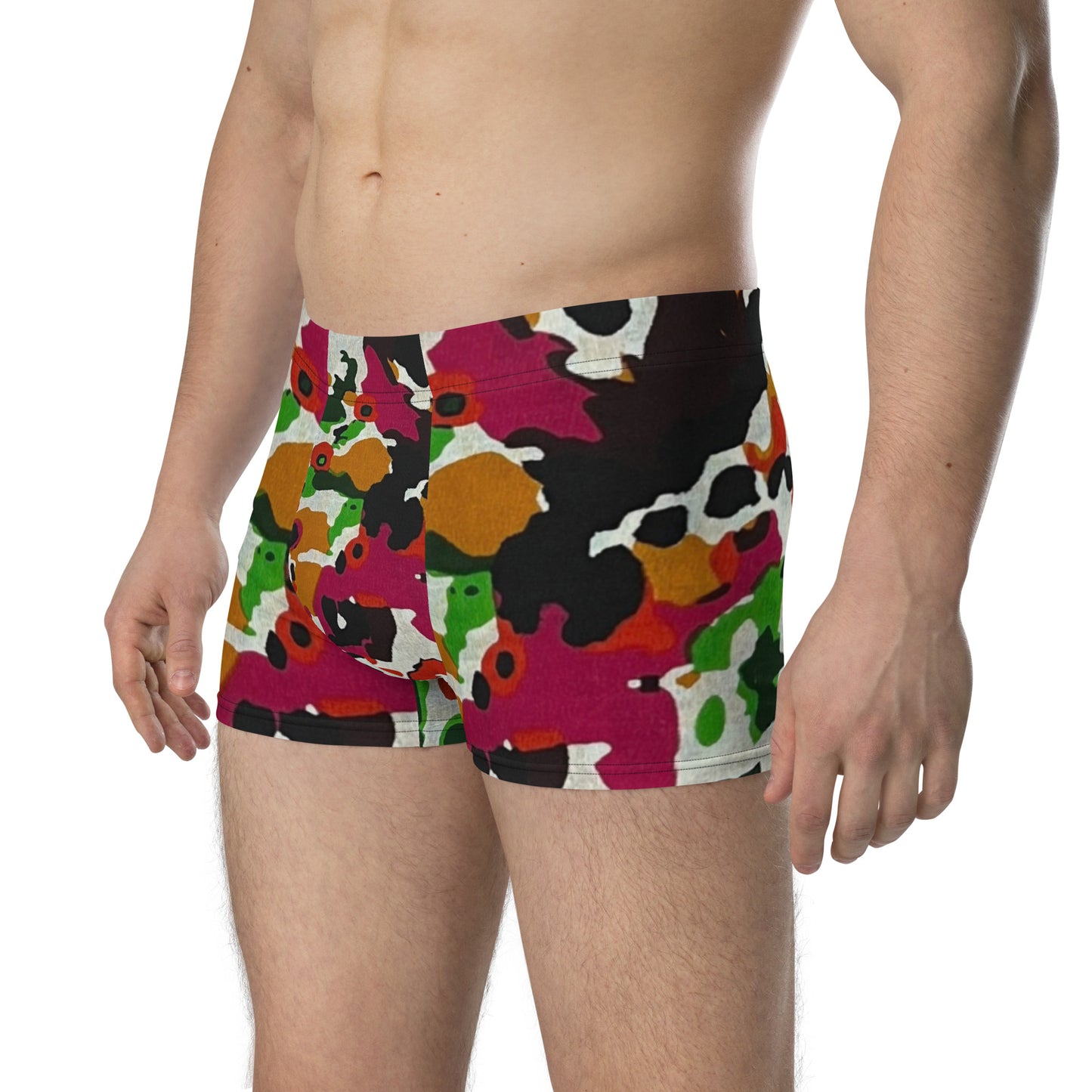 Multicolour Paint Ankara Boxer Briefs