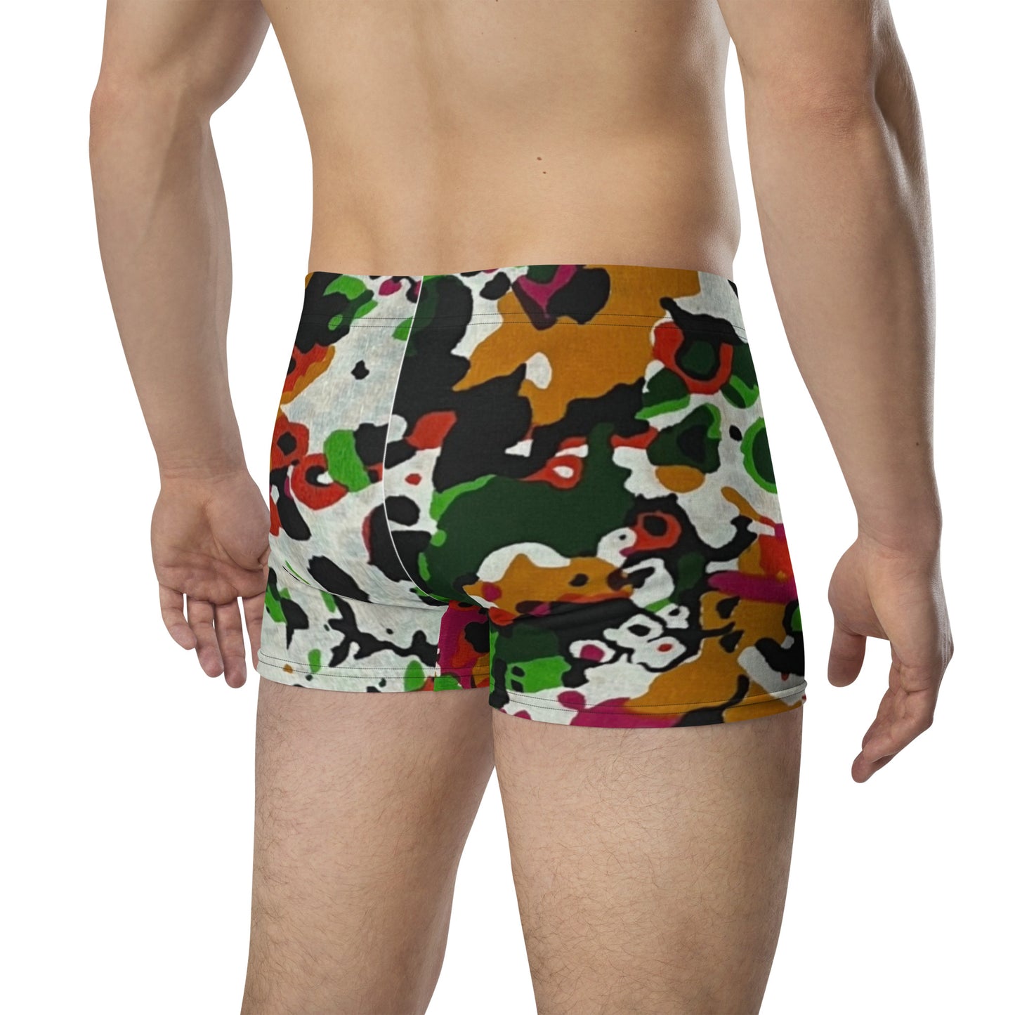 Multicolour Paint Ankara Boxer Briefs