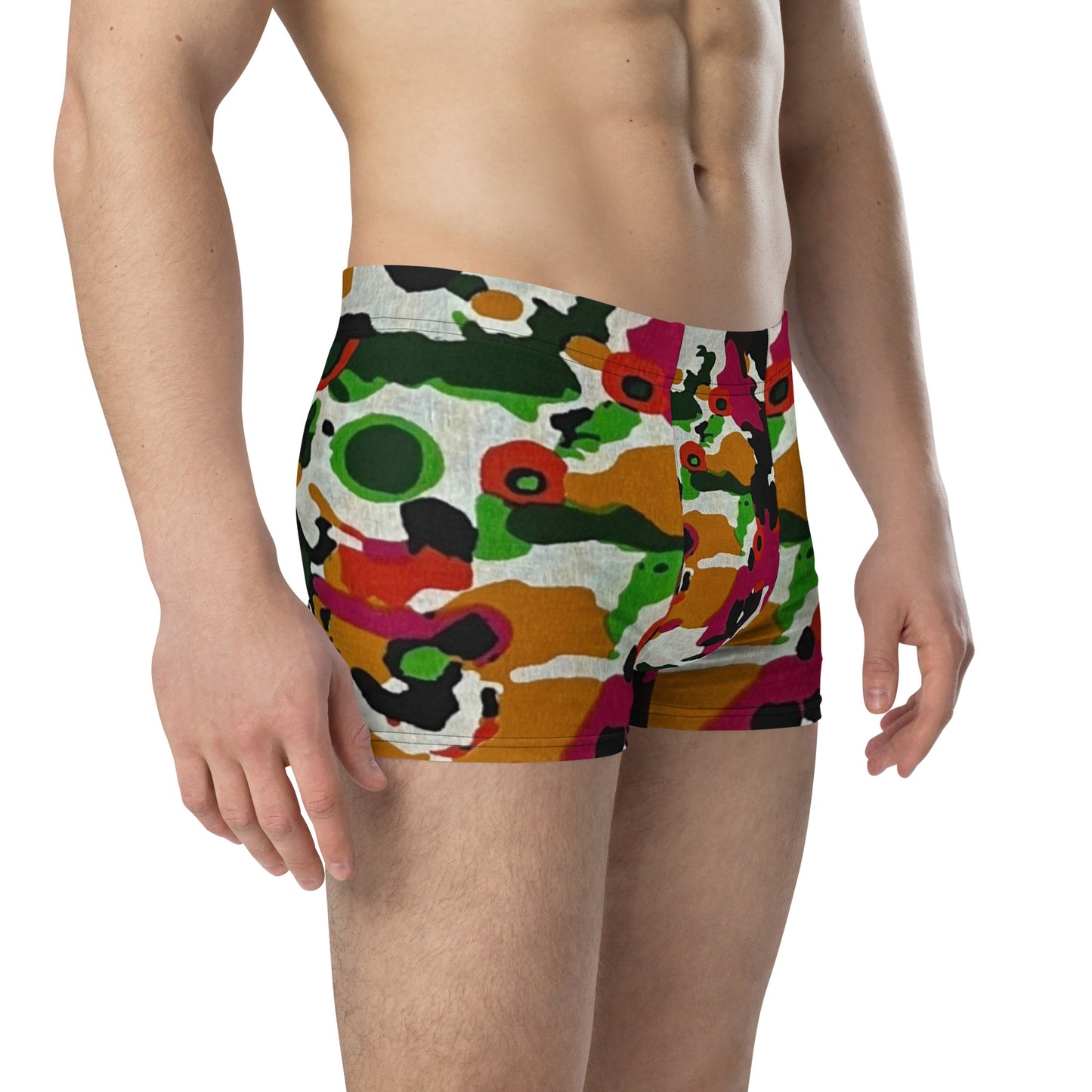 Multicolour Paint Ankara Boxer Briefs