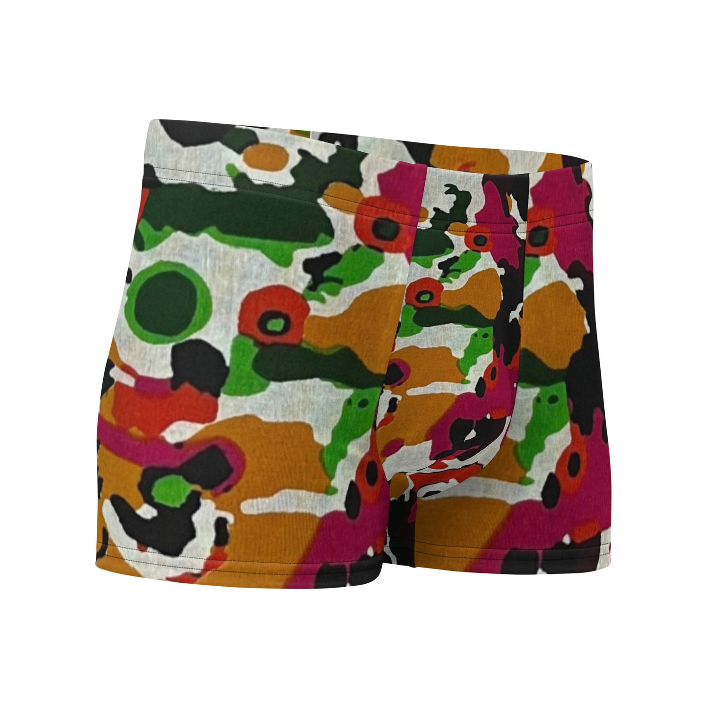 Multicolour Paint Ankara Boxer Briefs