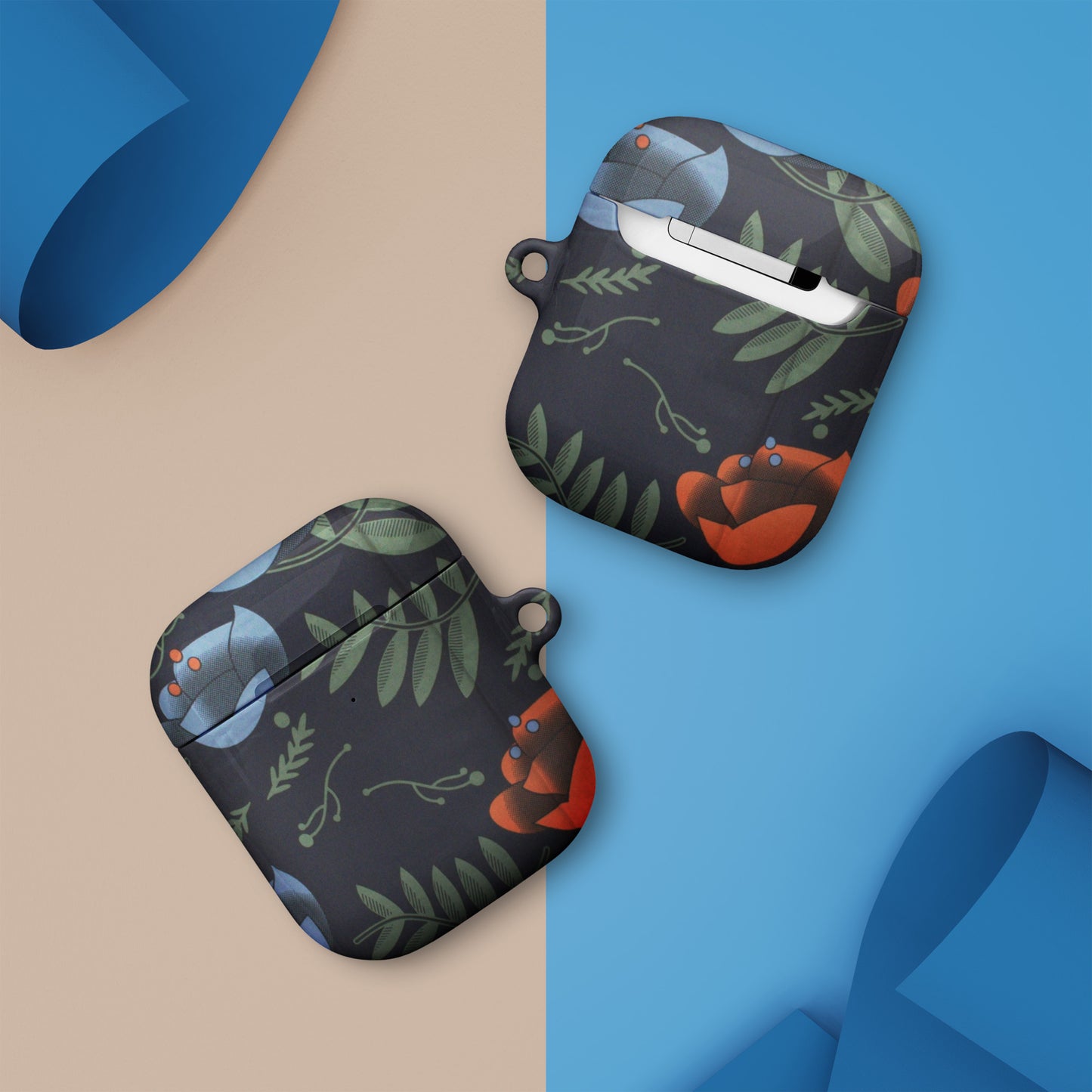 Blue Orange Floral Case for AirPods®