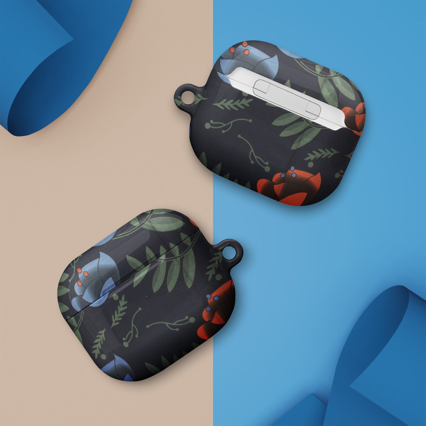 Blue Orange Floral Case for AirPods®