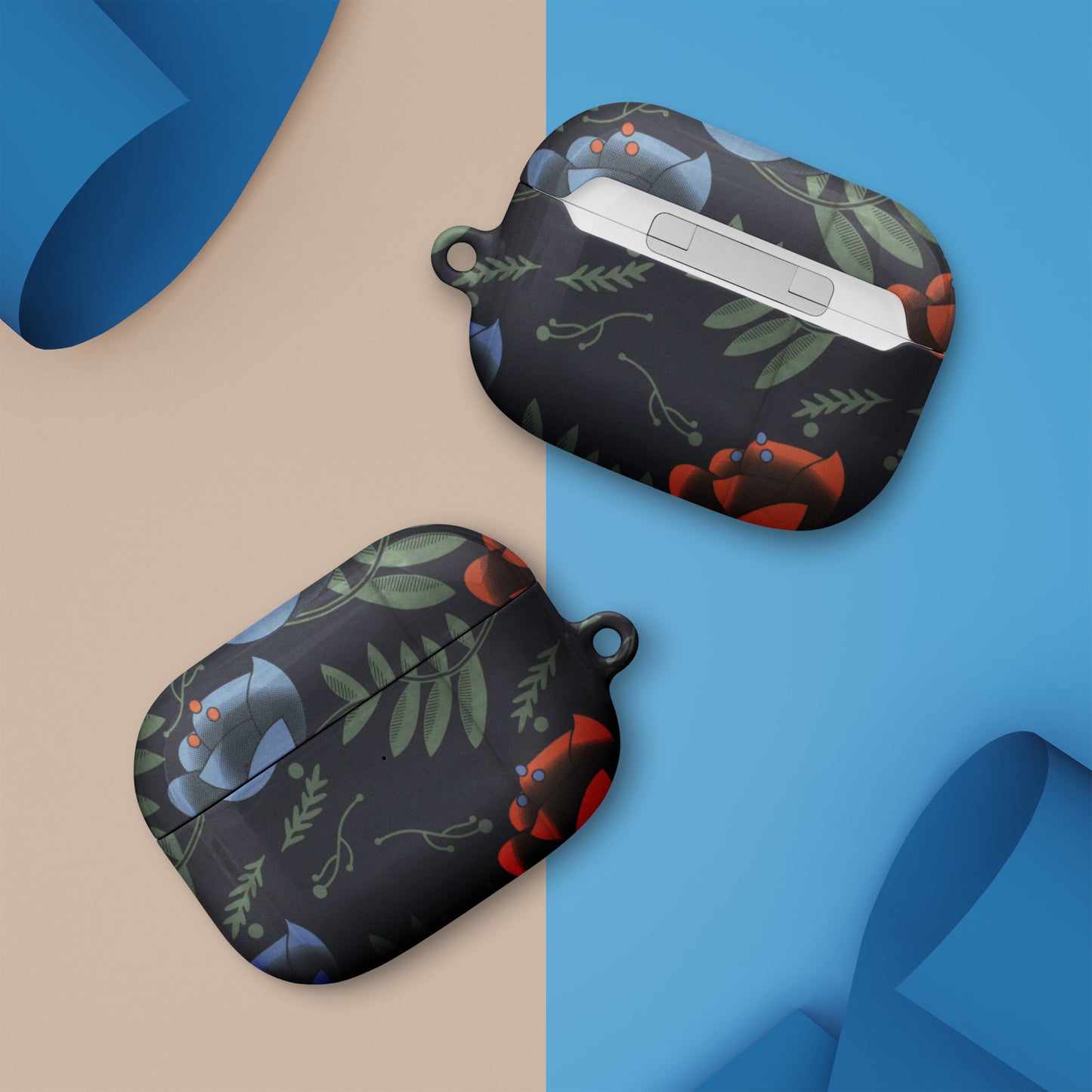 Blue Orange Floral Case for AirPods®