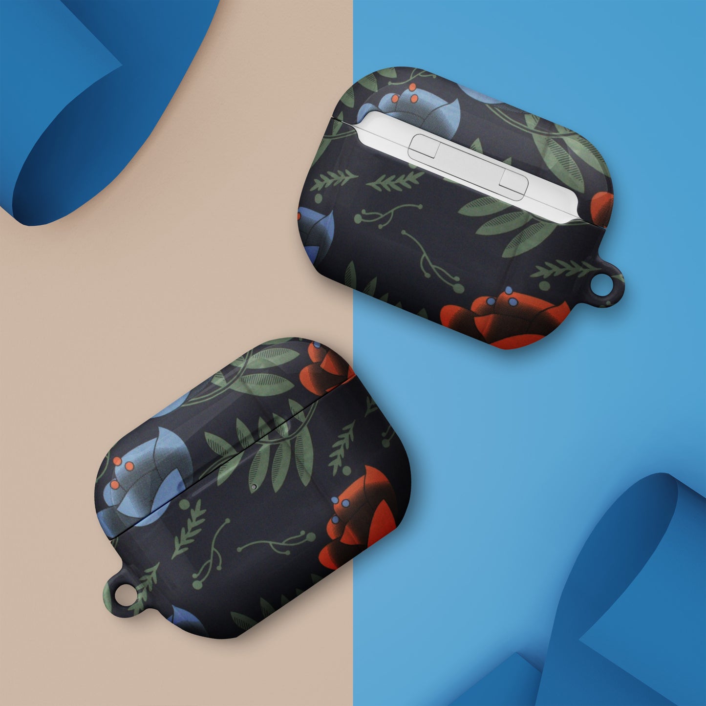 Blue Orange Floral Case for AirPods®