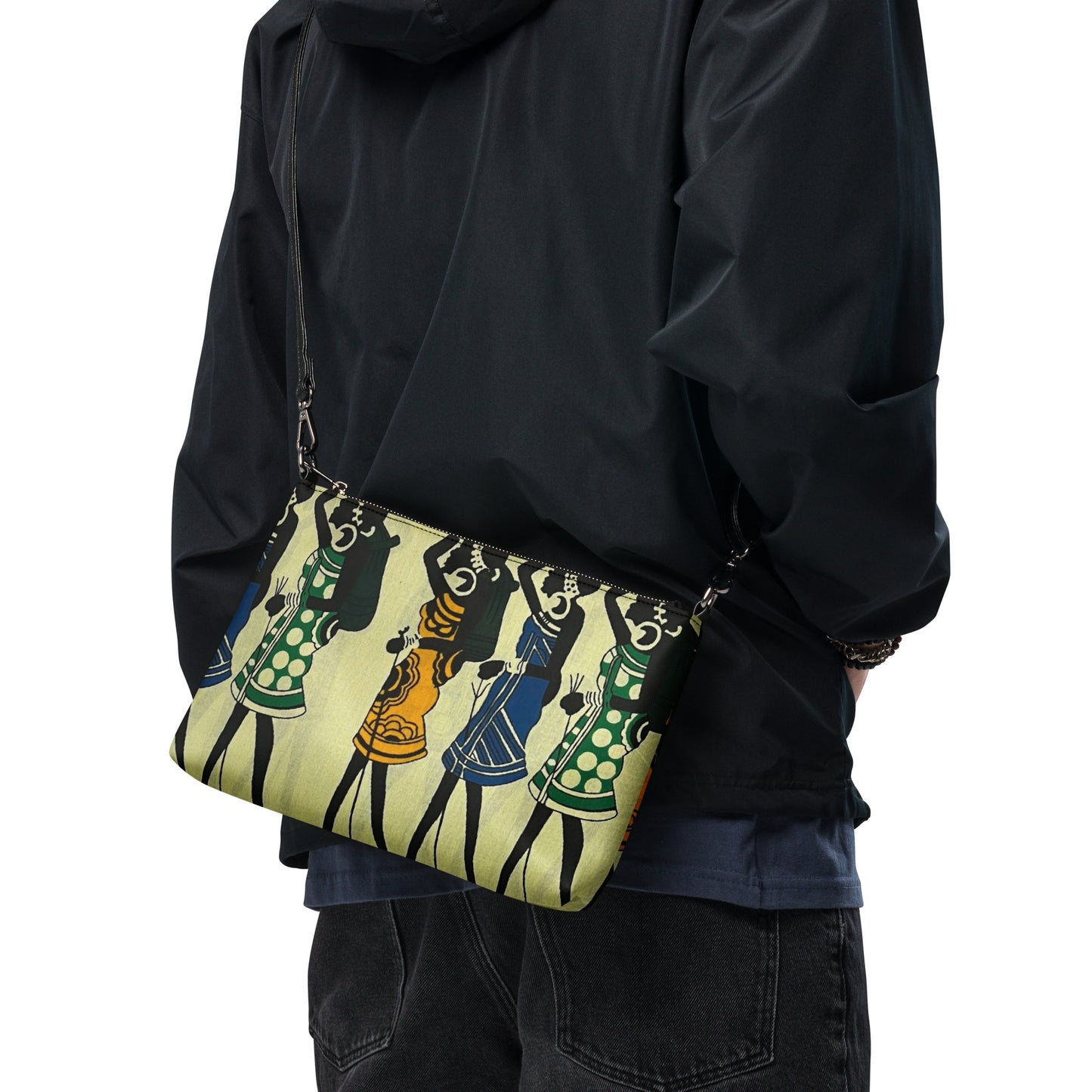 Women Art Ankara Crossbody Bag