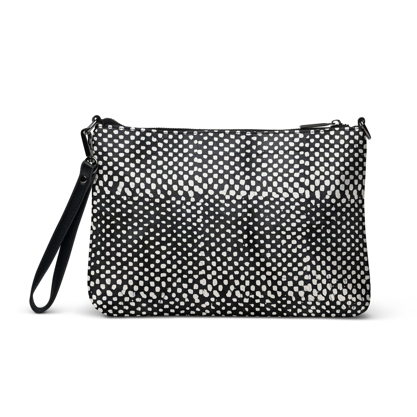 Black White African Pattern Crossbody Bag