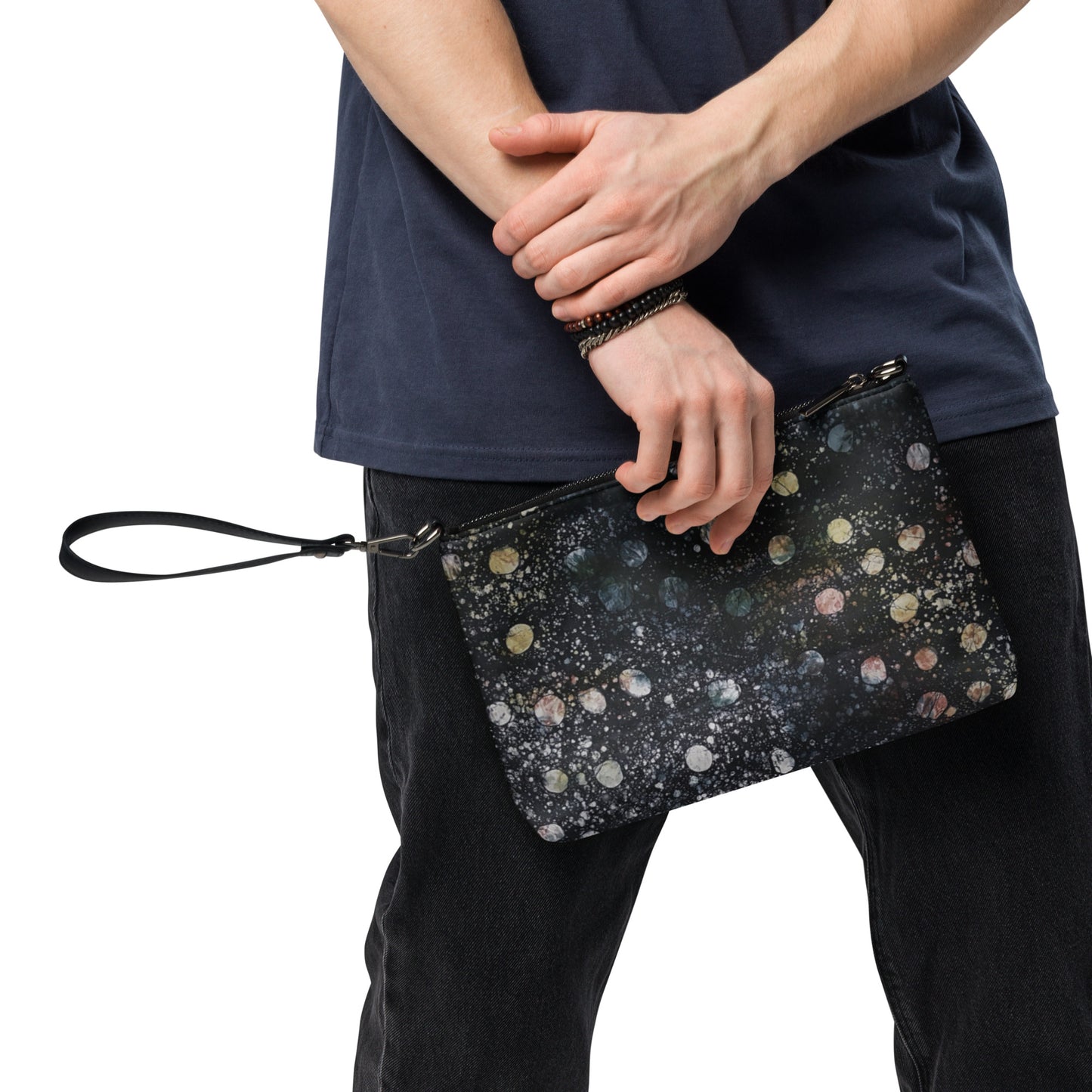 Black African Dots Adrire Crossbody Bag