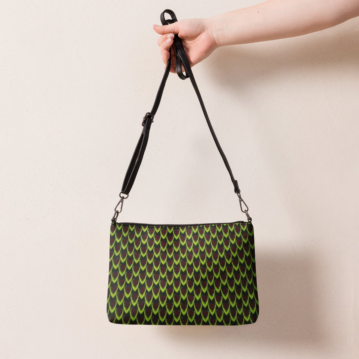 Green Flame Ankara Crossbody Bag