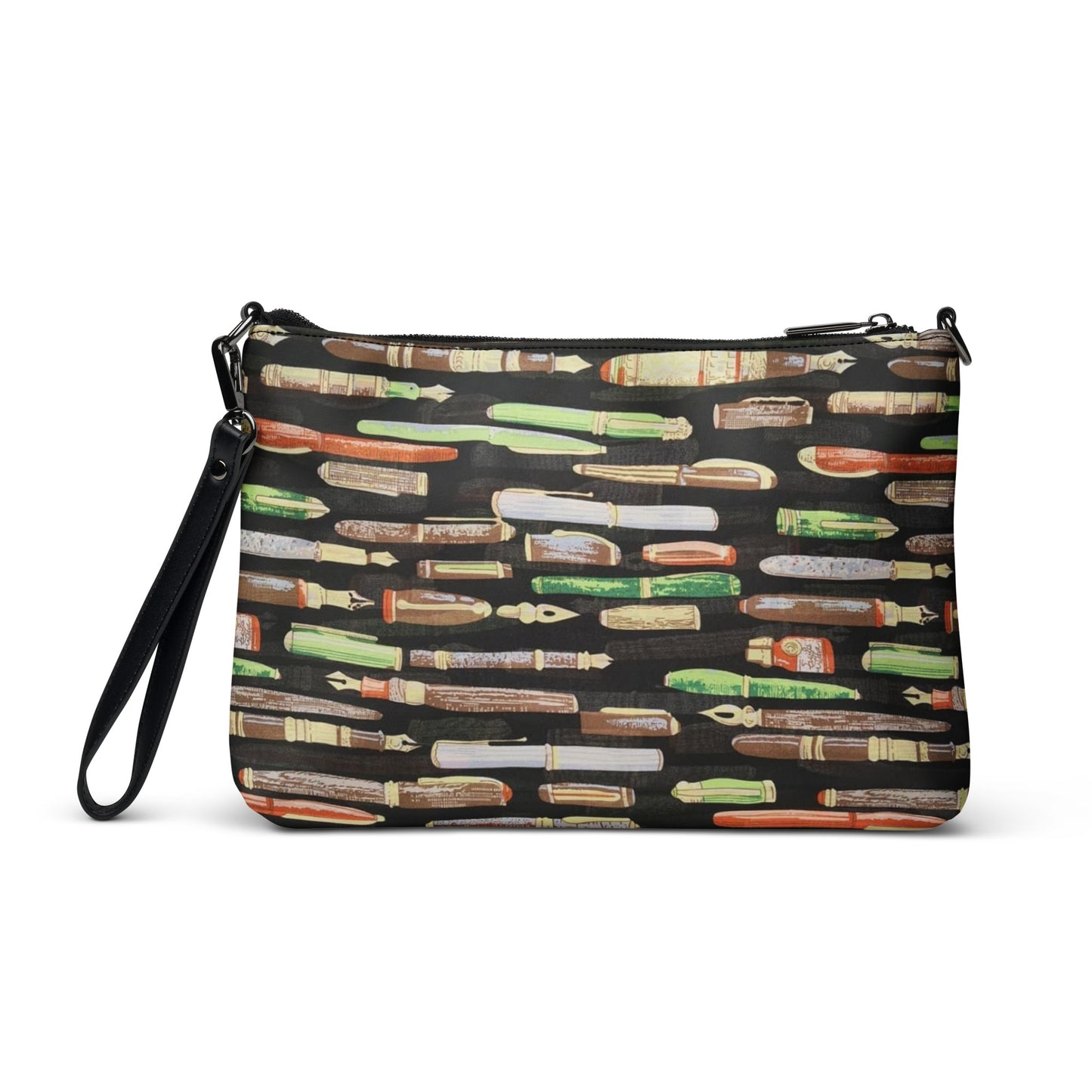 Green Pen Ankara Crossbody Bag