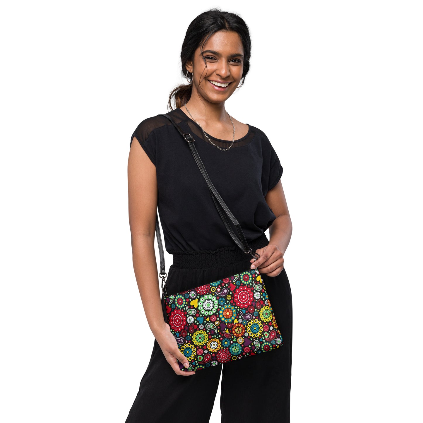 Multicolour Bloom Ankara Crossbody Bag