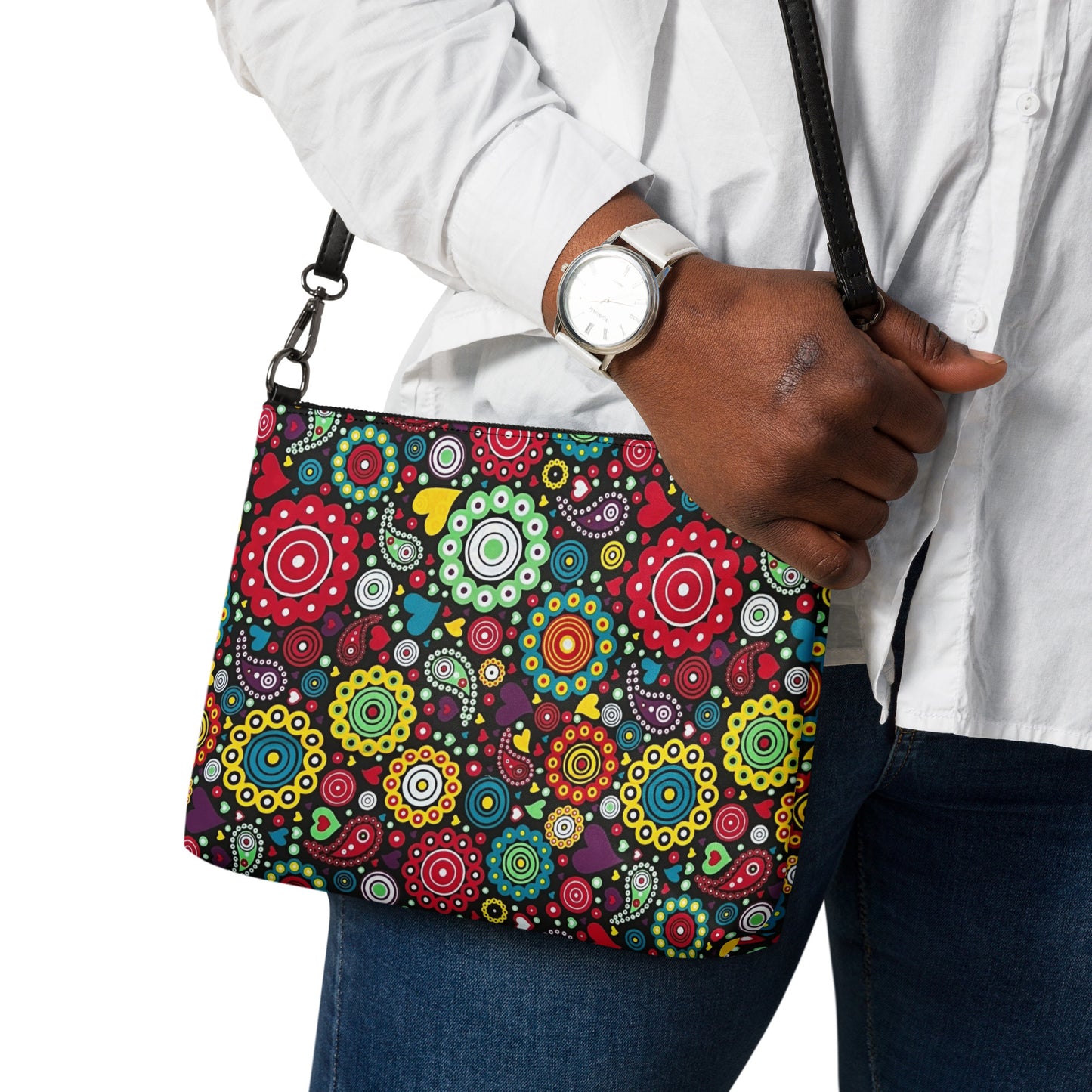 Multicolour Bloom Ankara Crossbody Bag