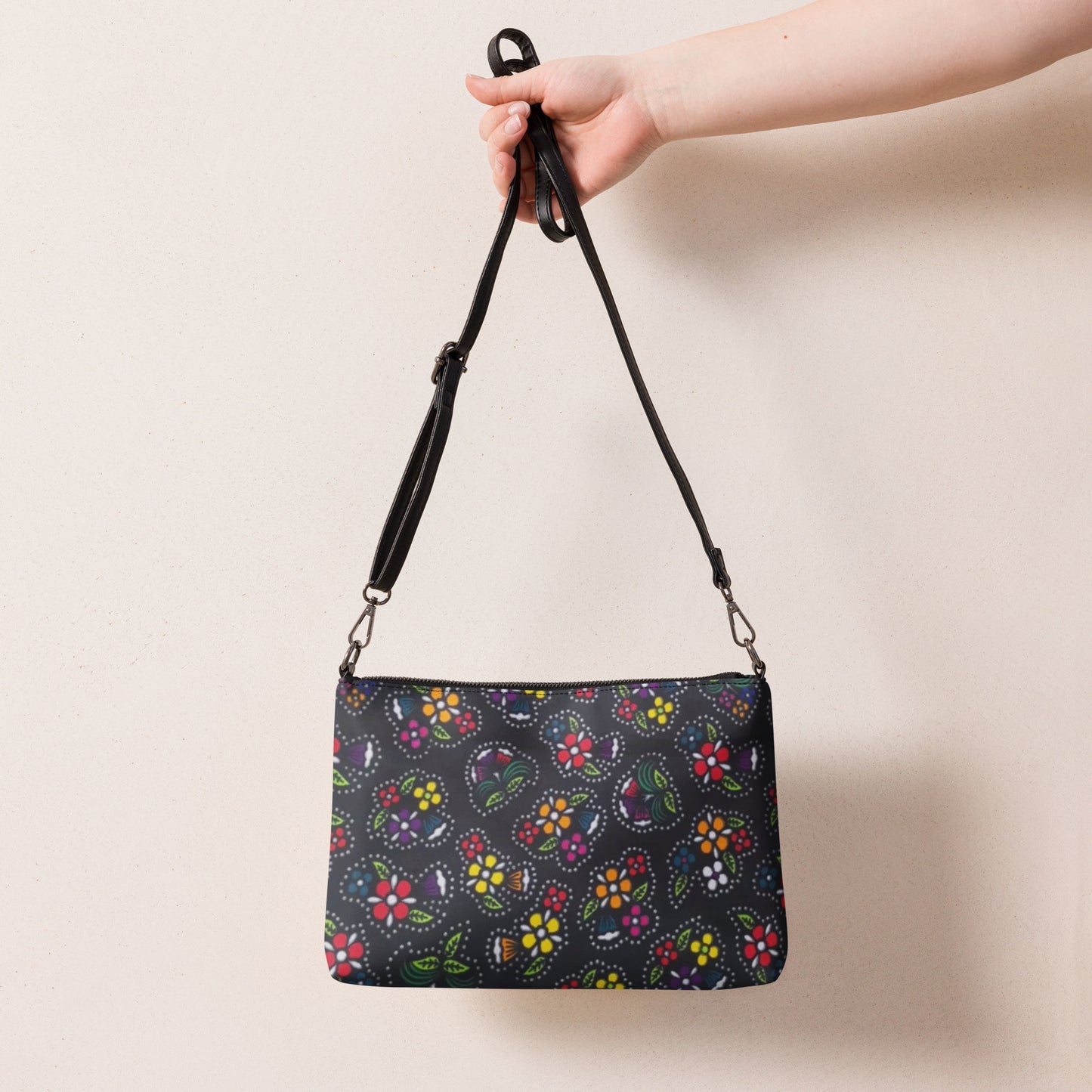 Multicolour Dark Ankara Crossbody Bag