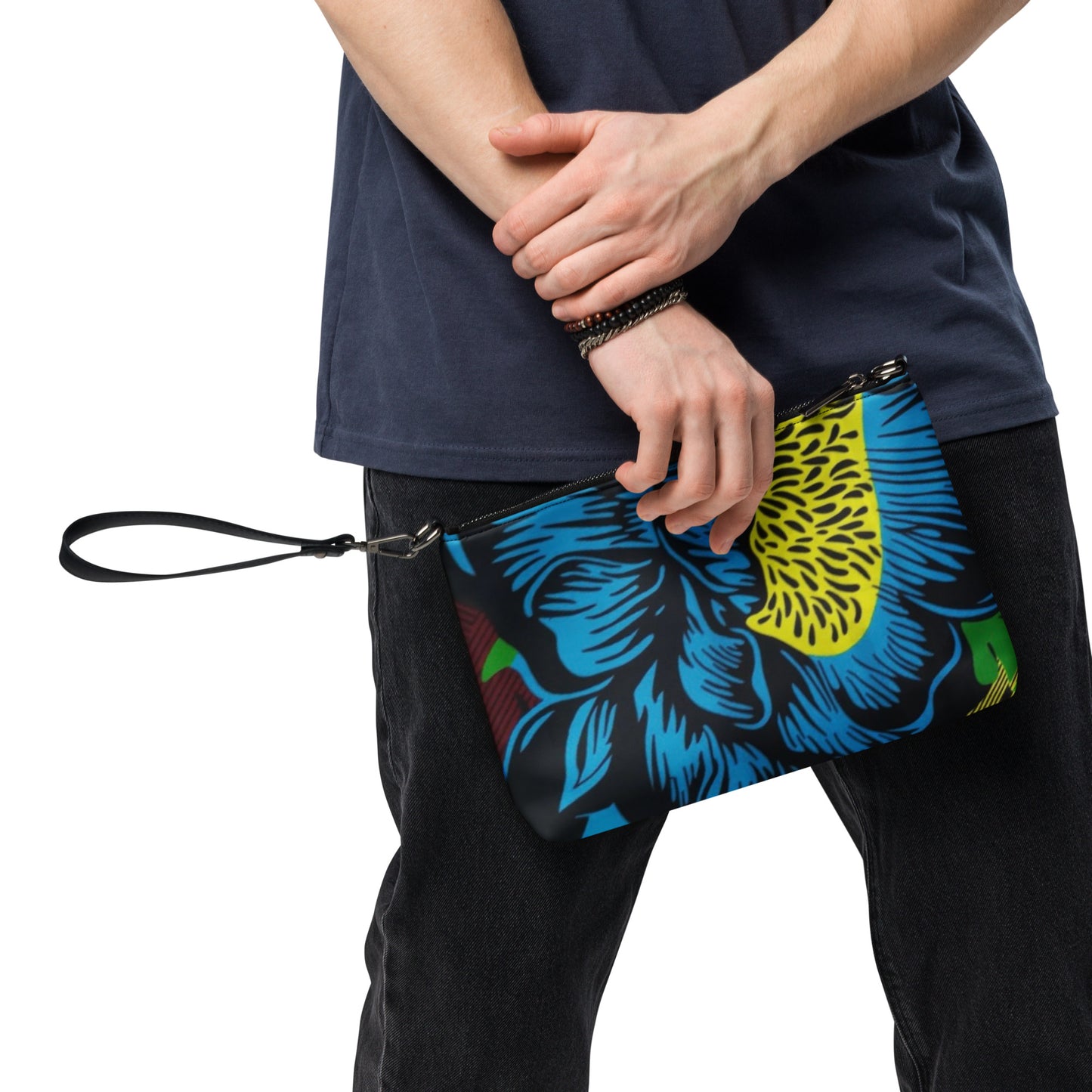 Bright Floral Ankara Crossbody Bag