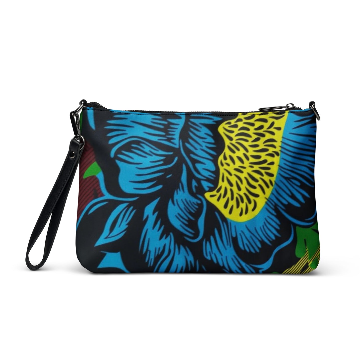 Bright Floral Ankara Crossbody Bag