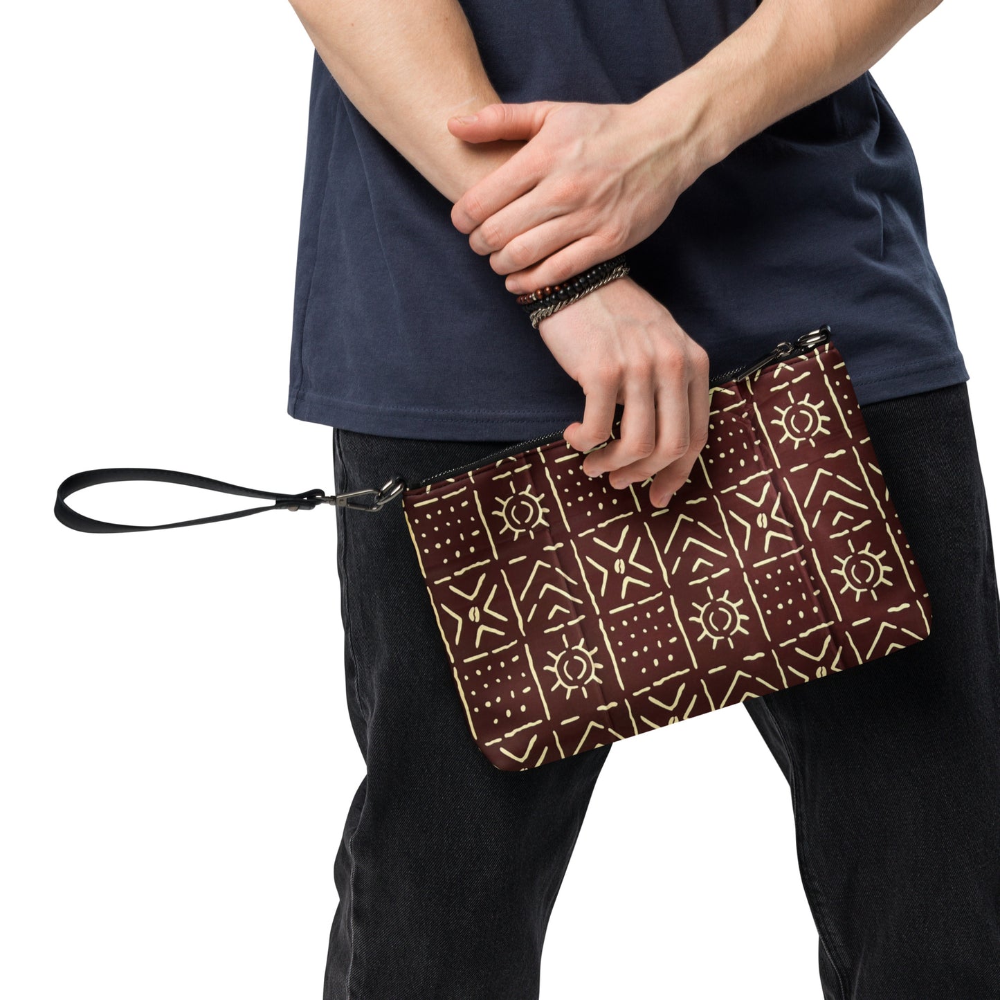 Brown Bogolanfini Crossbody Bag