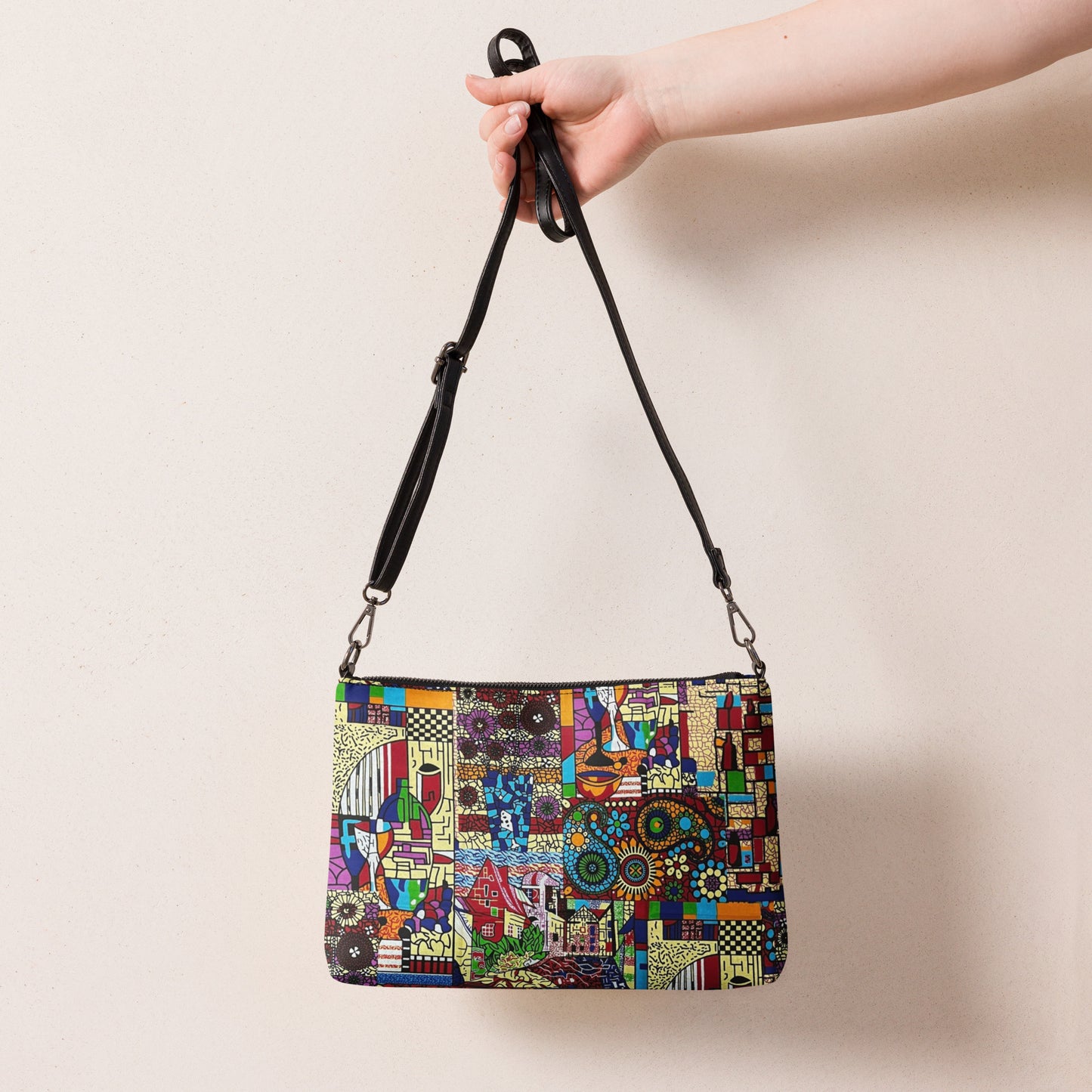 Colourful Art Ankara Crossbody Bag