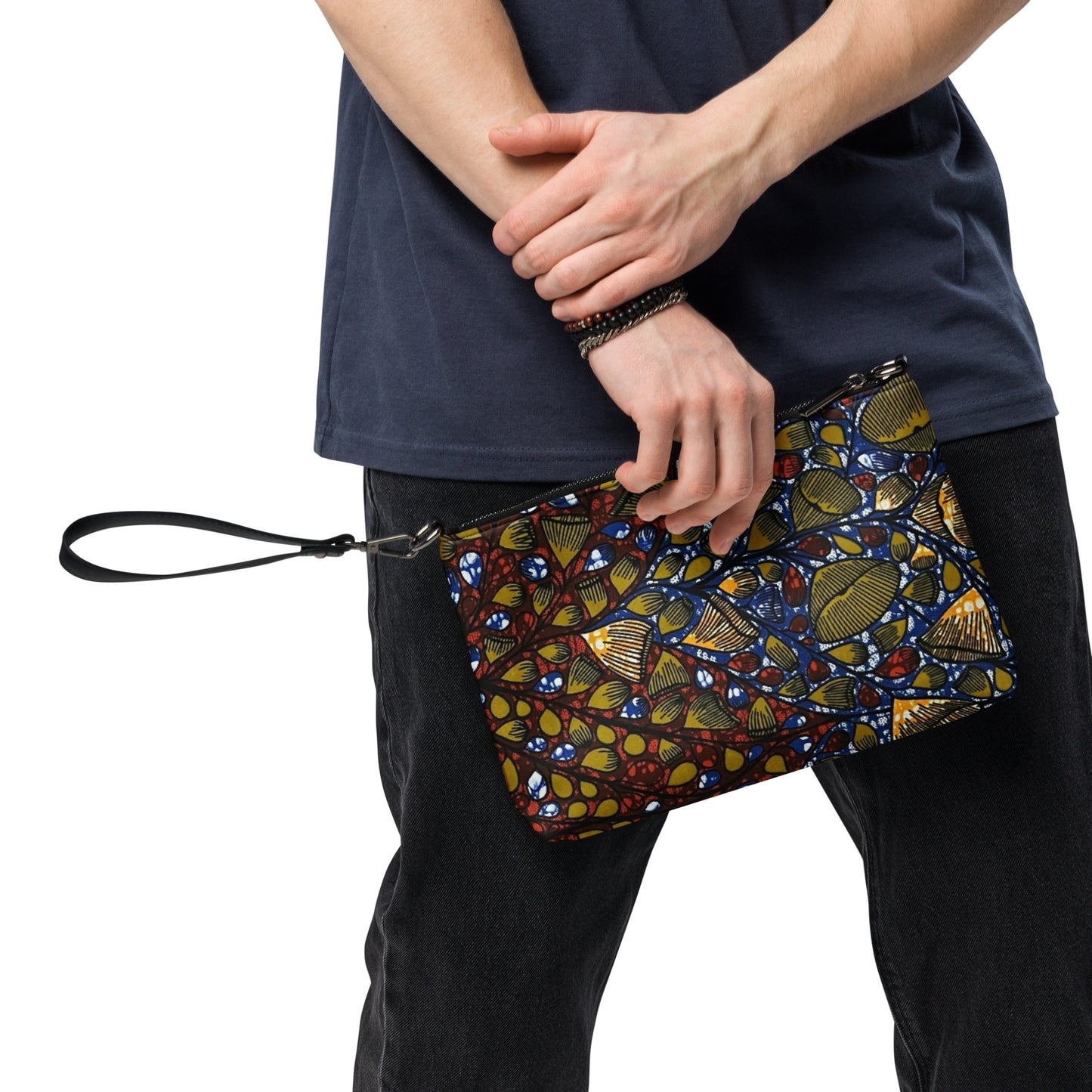 Leafy Abstract Ankara Crossbody Bag