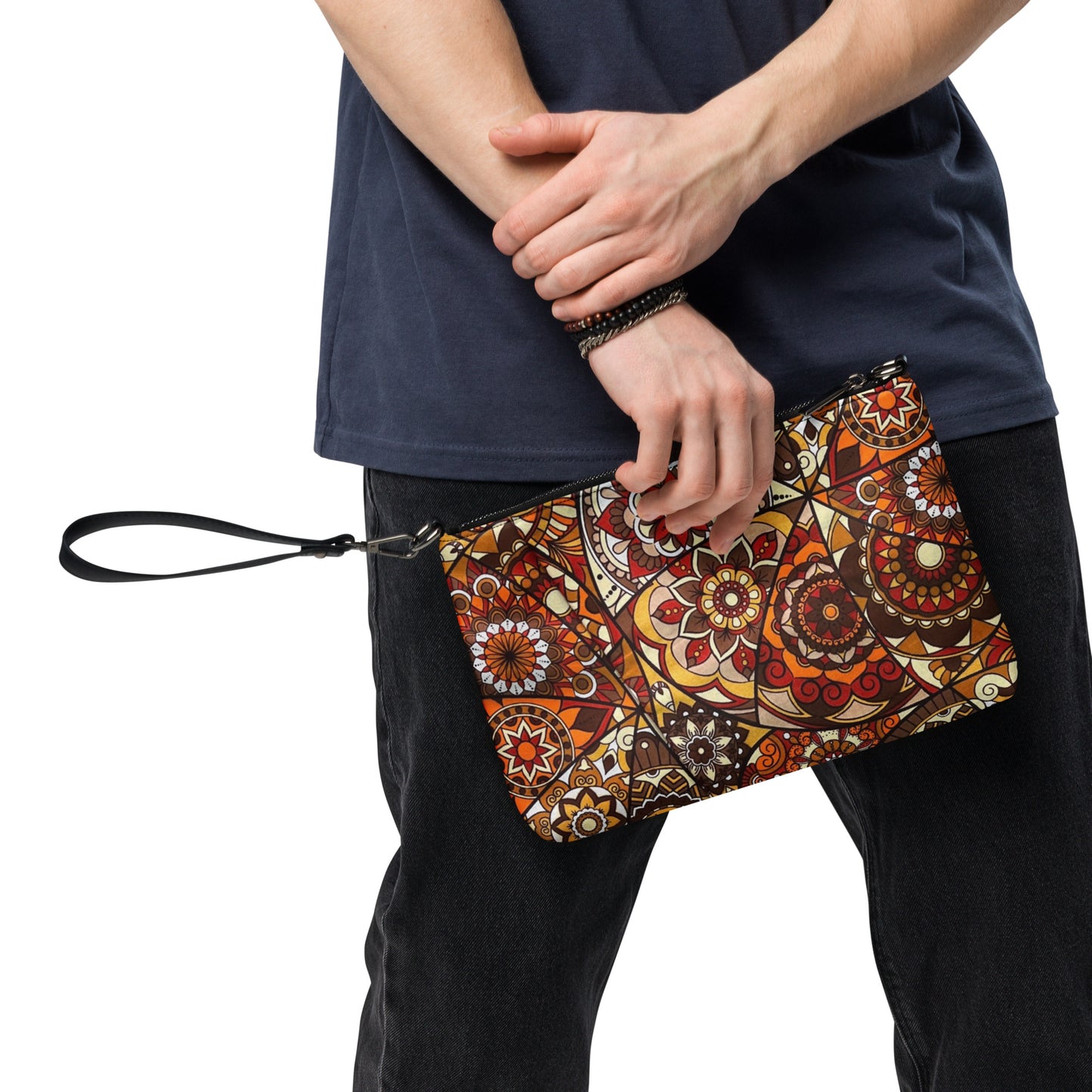 Multicolour Brown Ankara Crossbody Bag