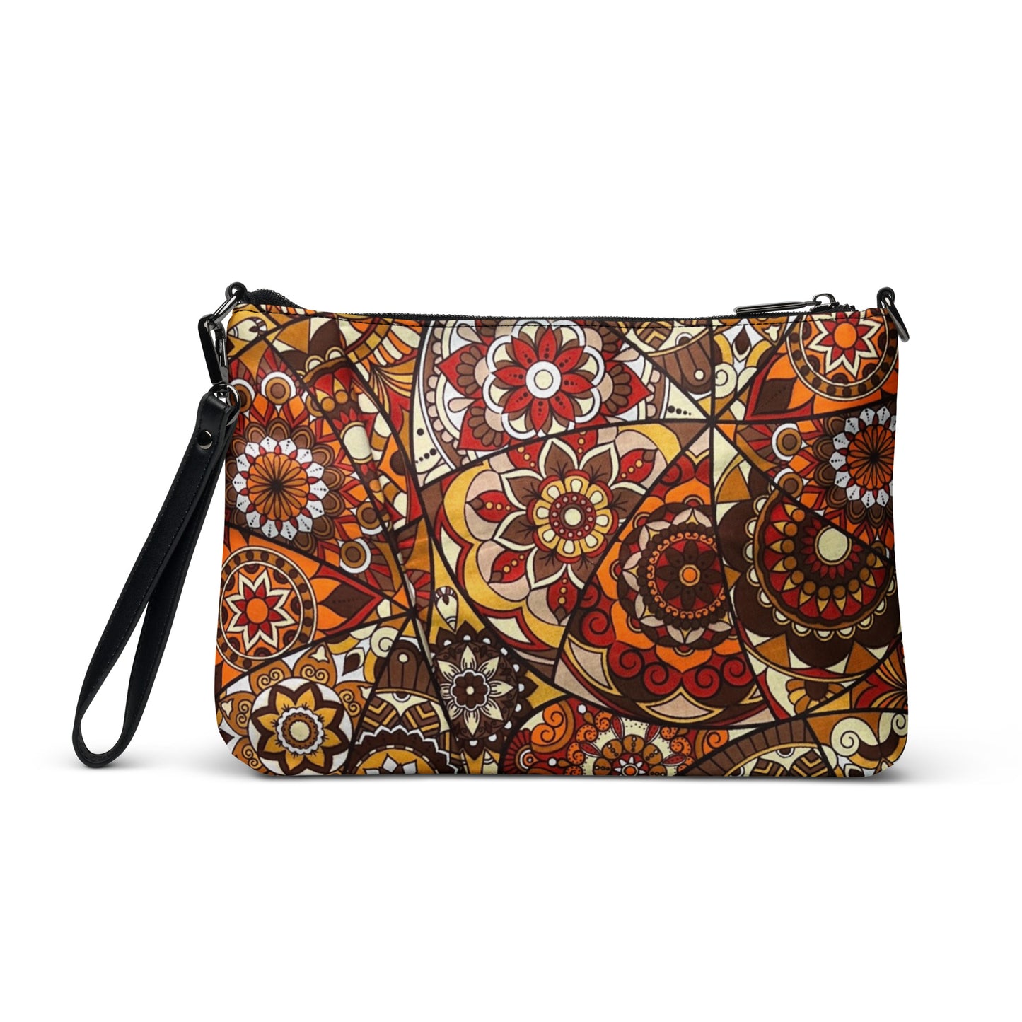 Multicolour Brown Ankara Crossbody Bag