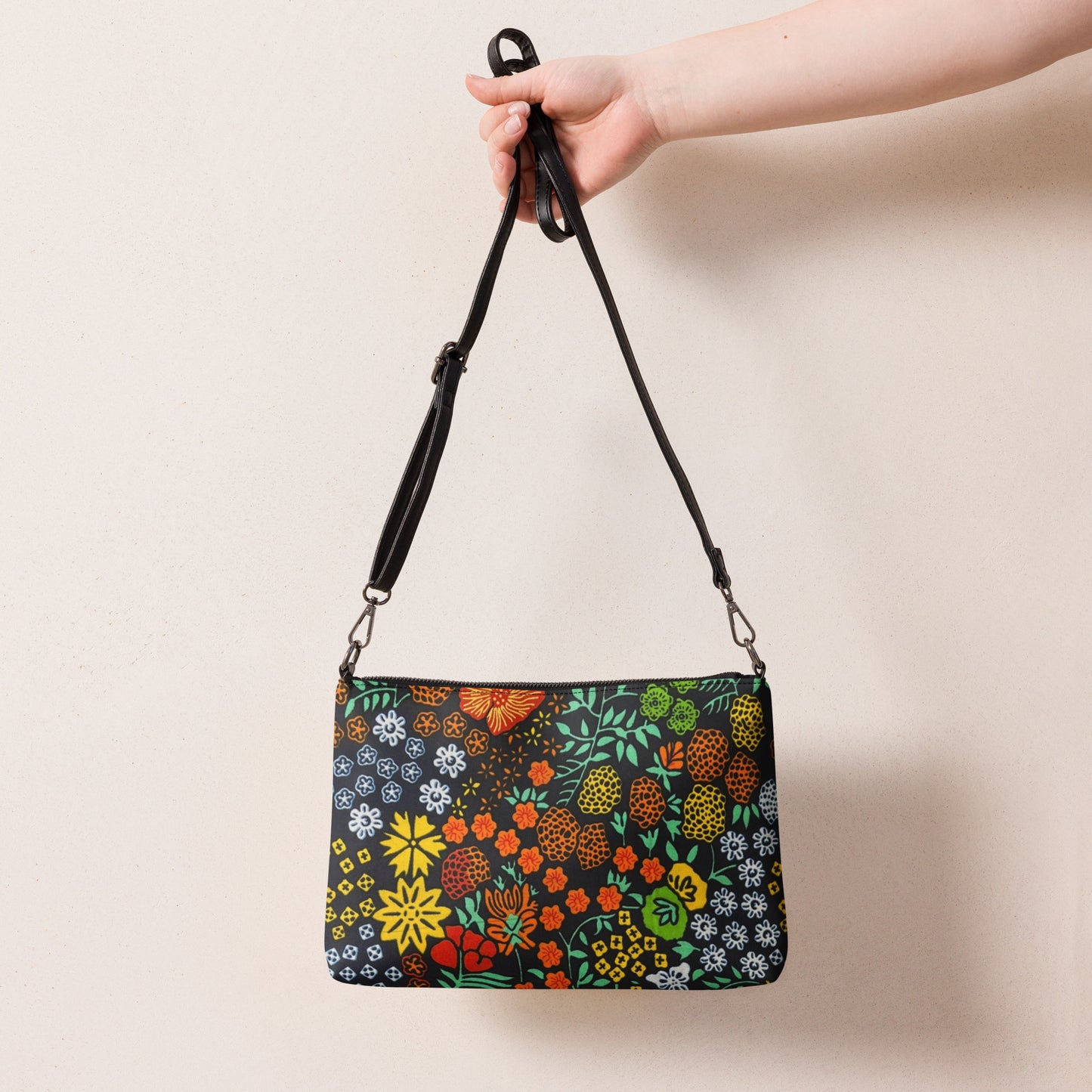 Multicolour Floral Ankara Crossbody Bag