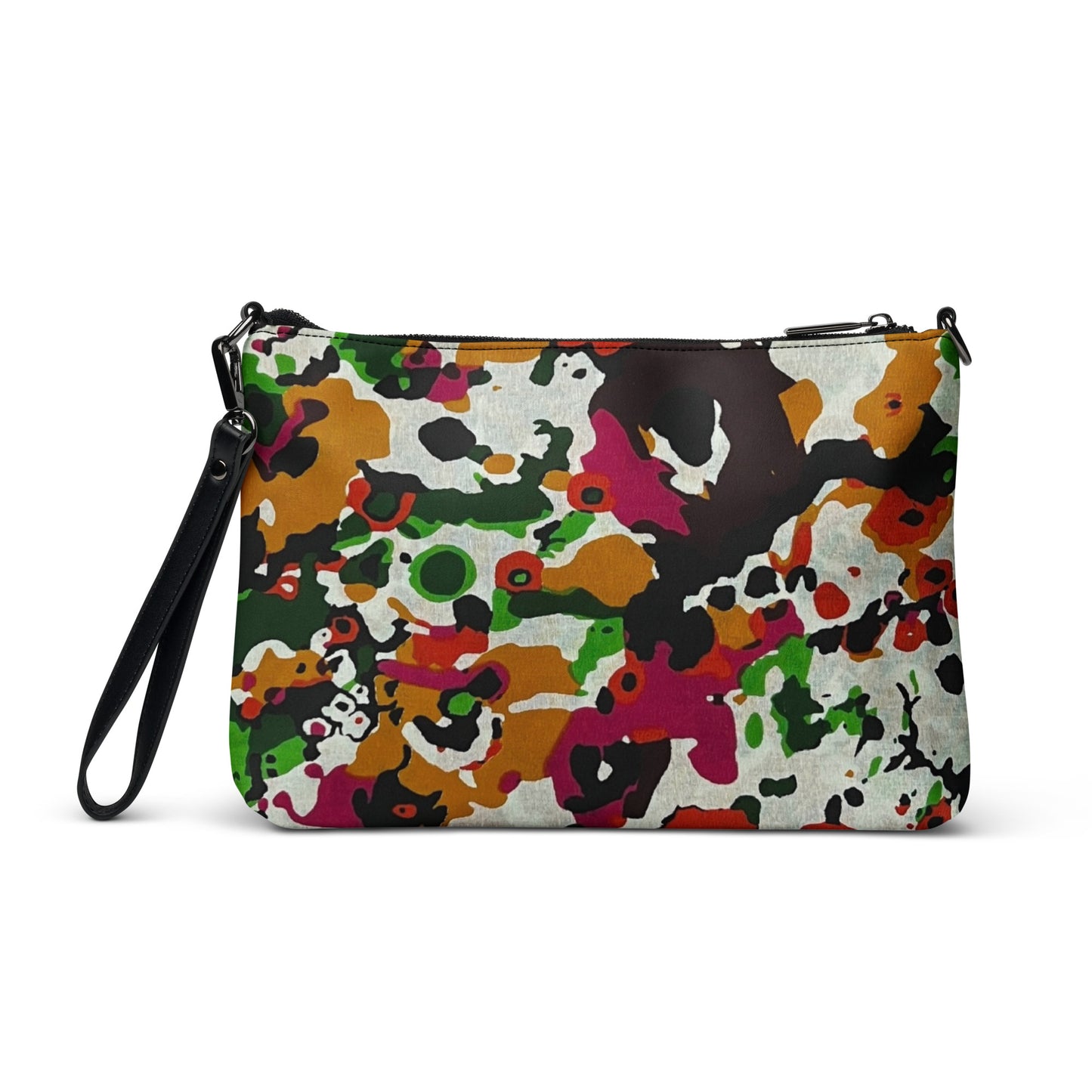 Multicolour Paint Ankara Crossbody Bag