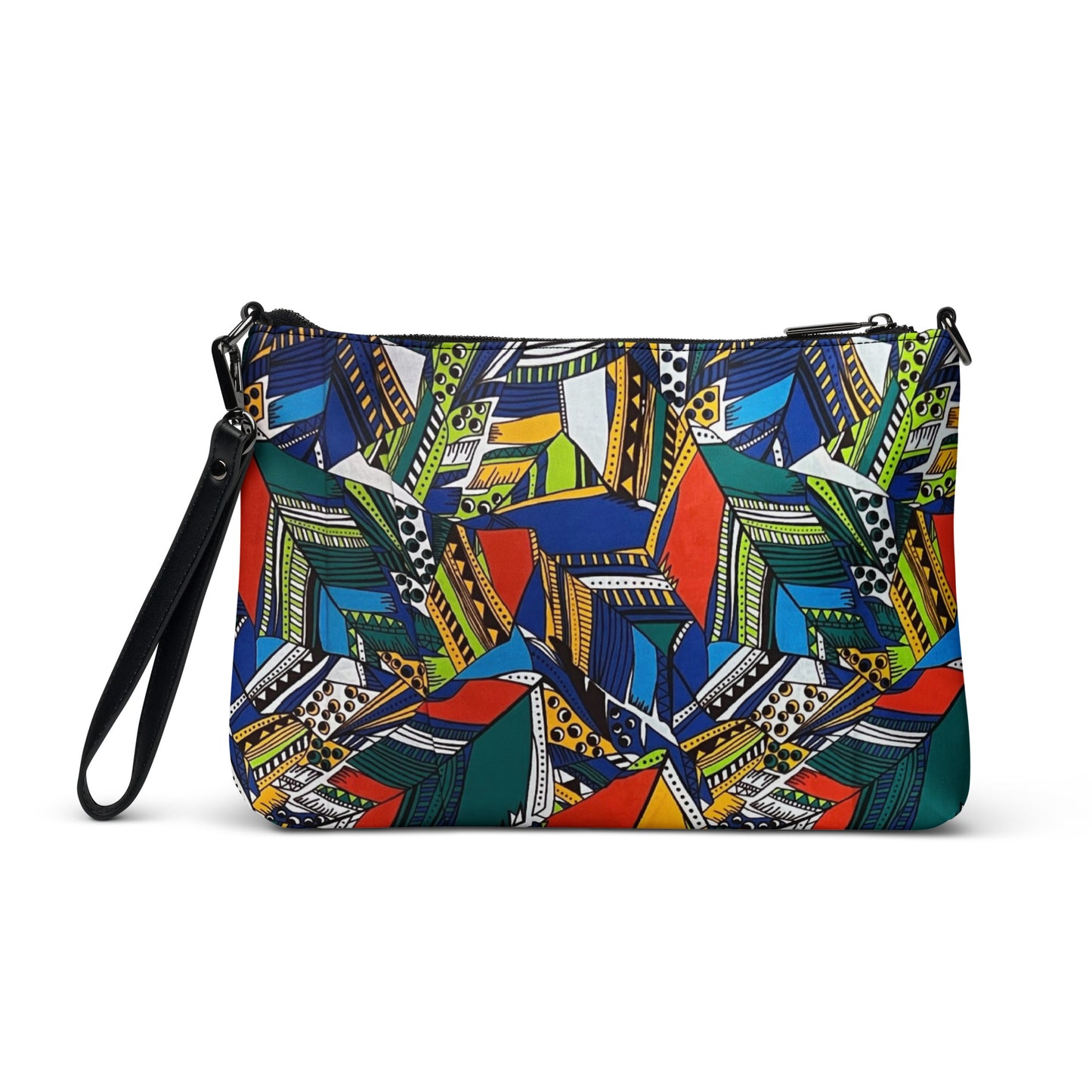 Multicolour Shapes Ankara Crossbody Bag