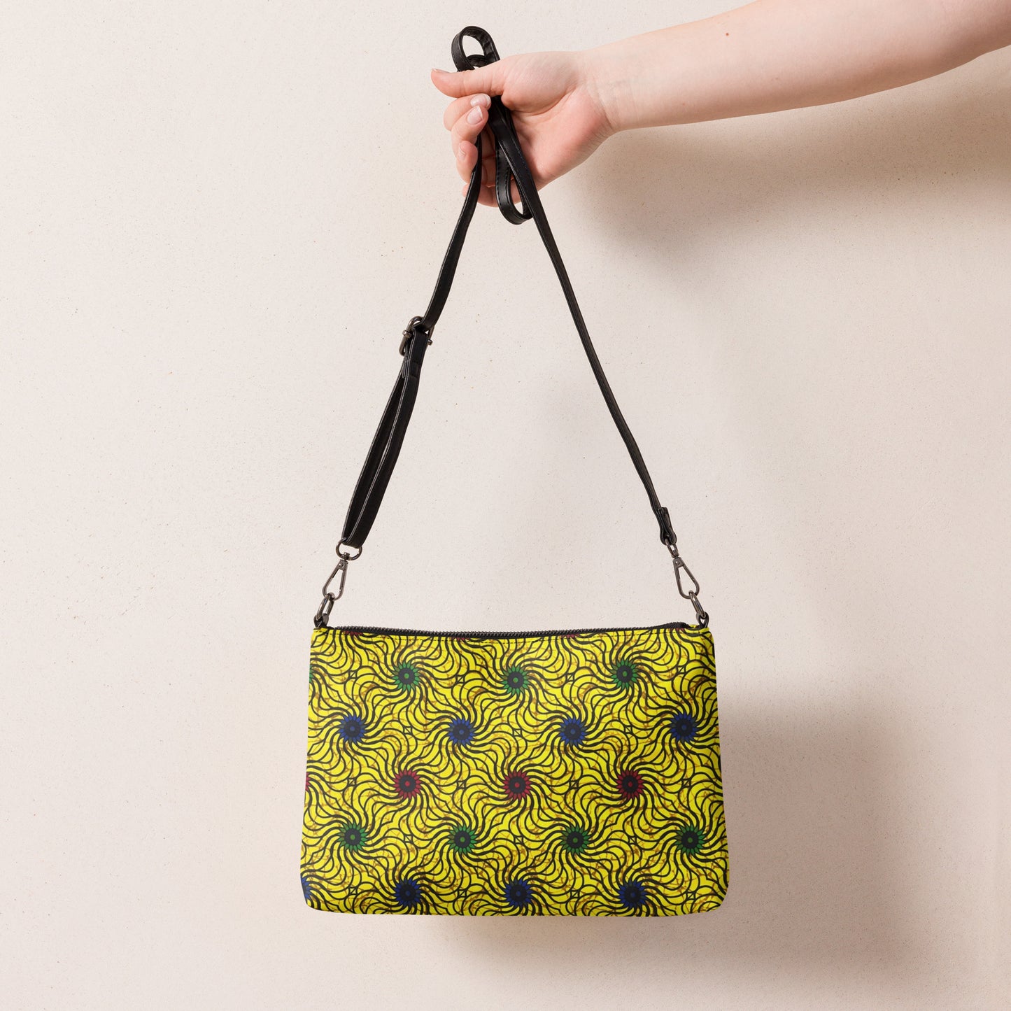 Multicolour Yellow Ankara Crossbody Bag