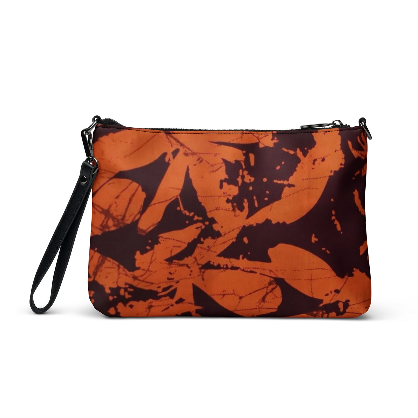 Orange Adire Crossbody Bag