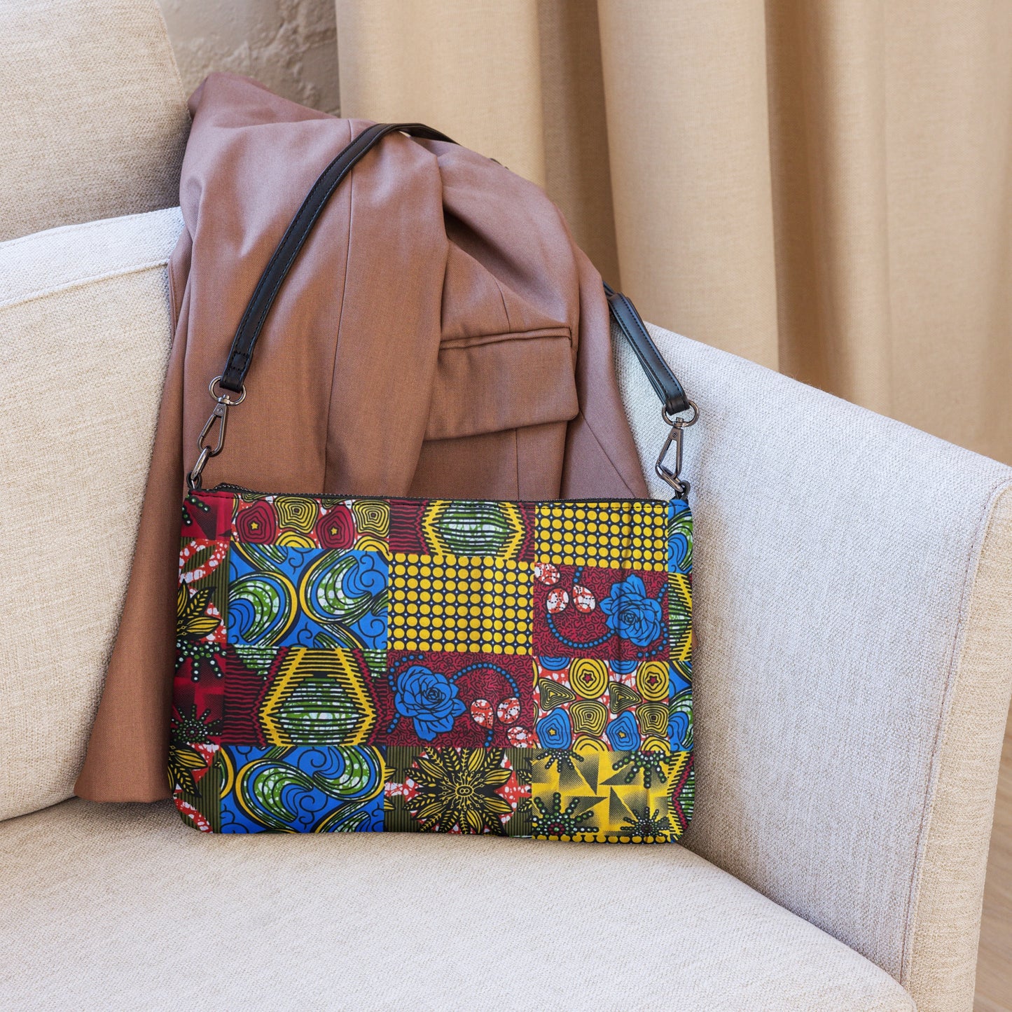 Patchwork Ankara Crossbody Bag