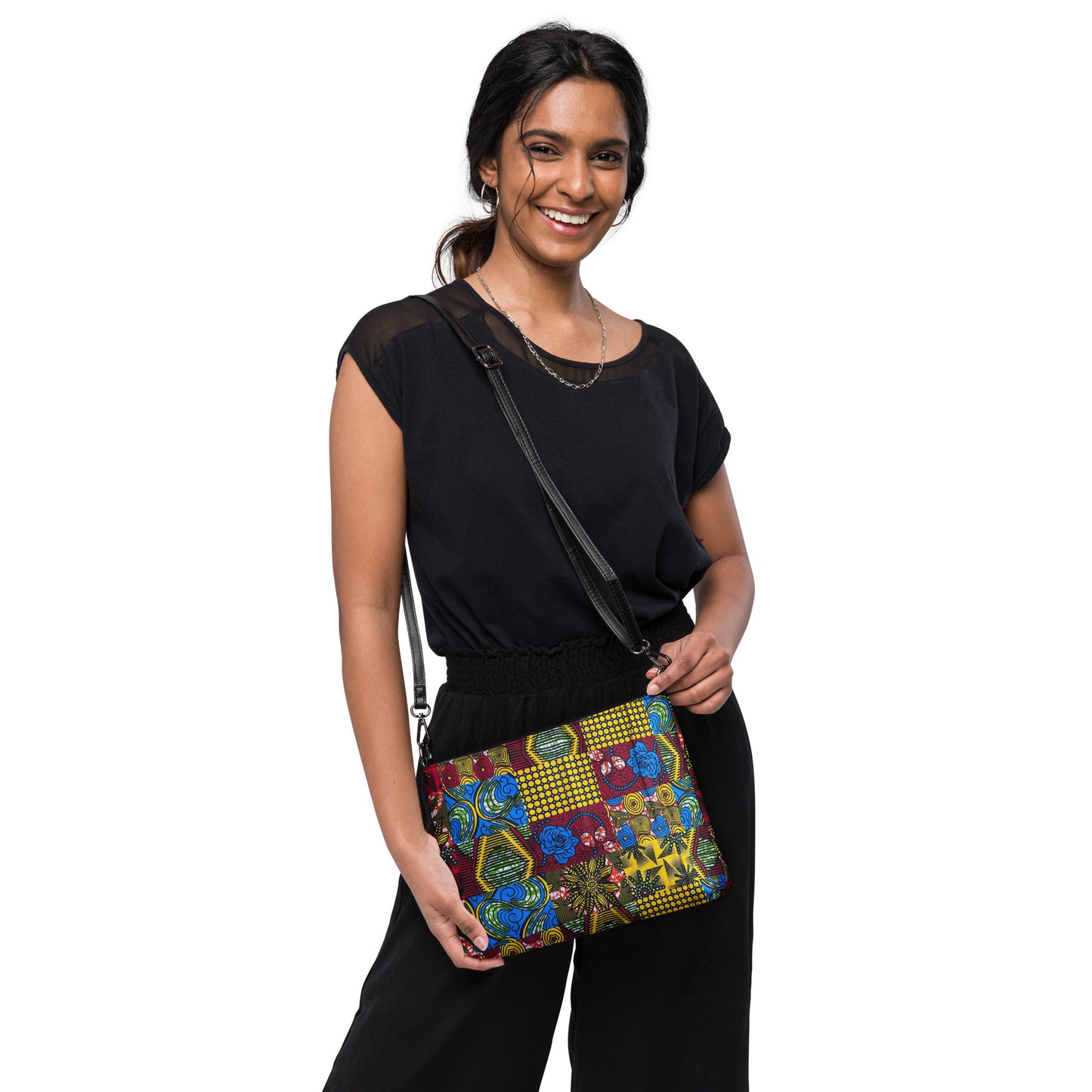 Patchwork Ankara Crossbody Bag