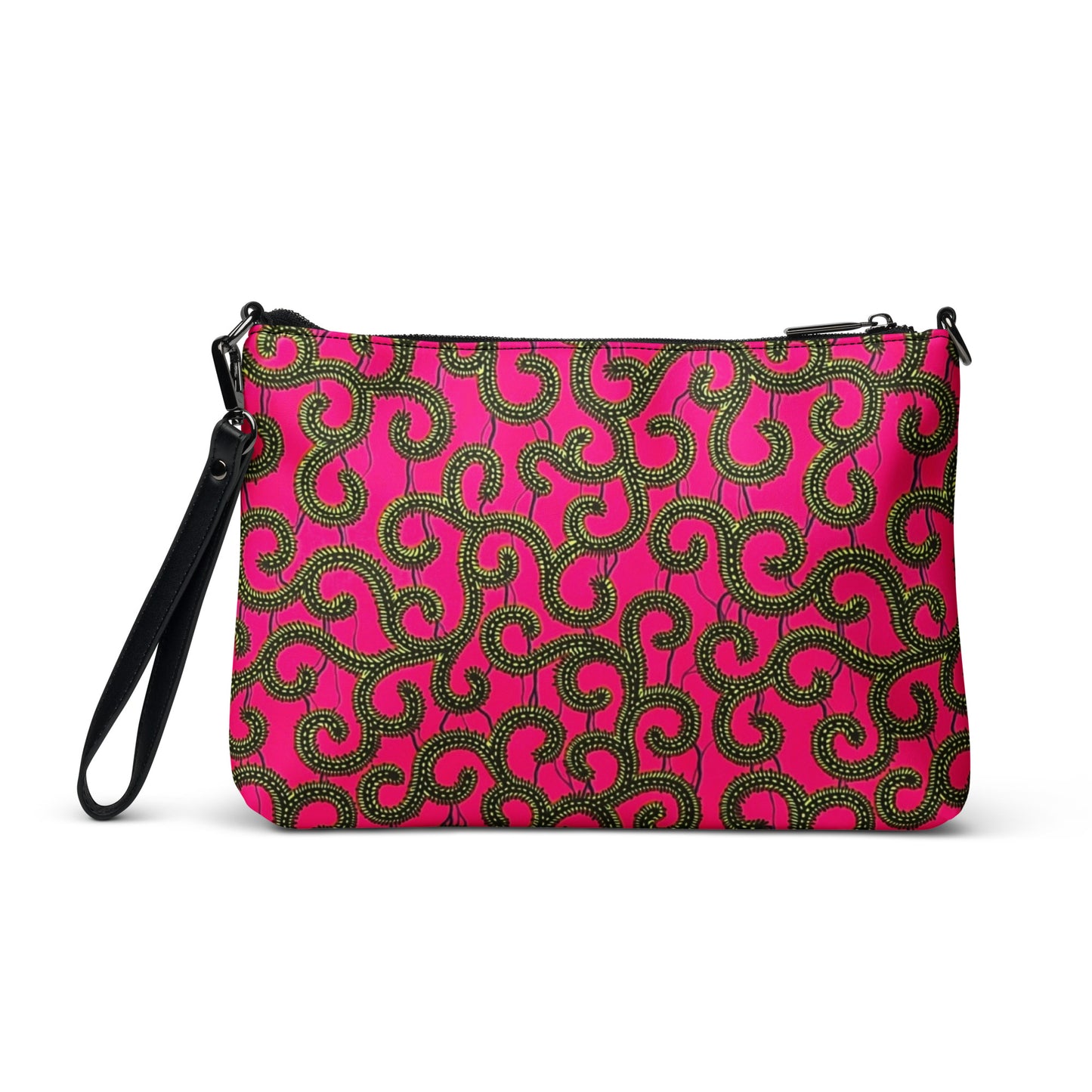 Pink Ankara Crossbody Bag