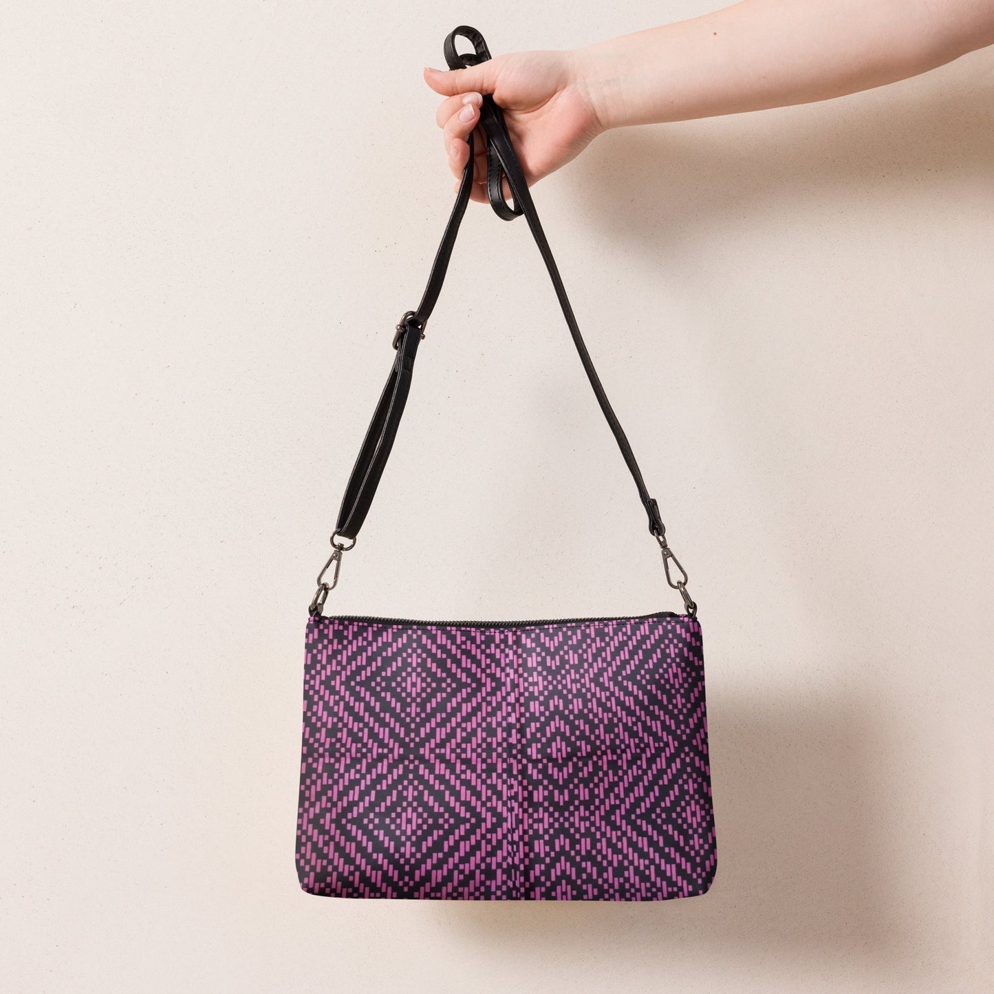 Pink Aztec Ankara Crossbody Bag