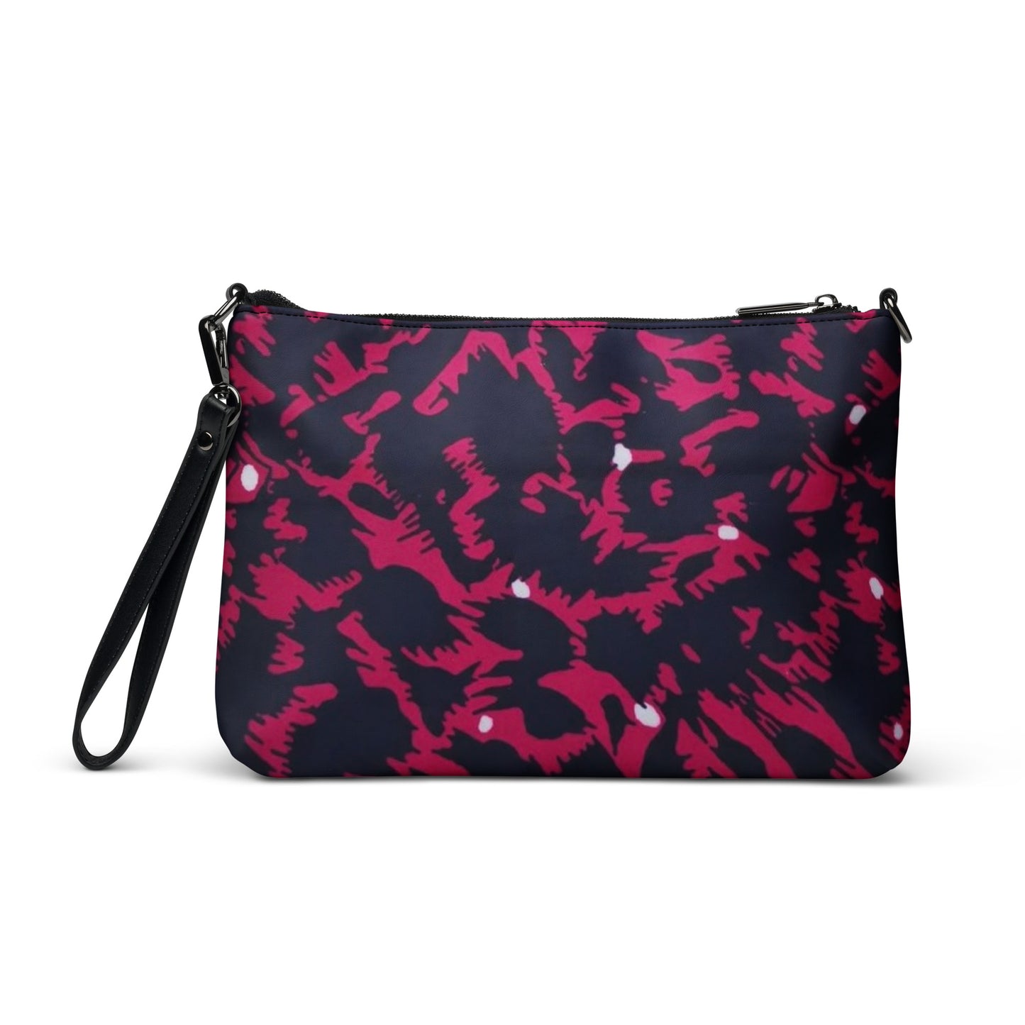 Pink Leopard Ankara Crossbody Bag