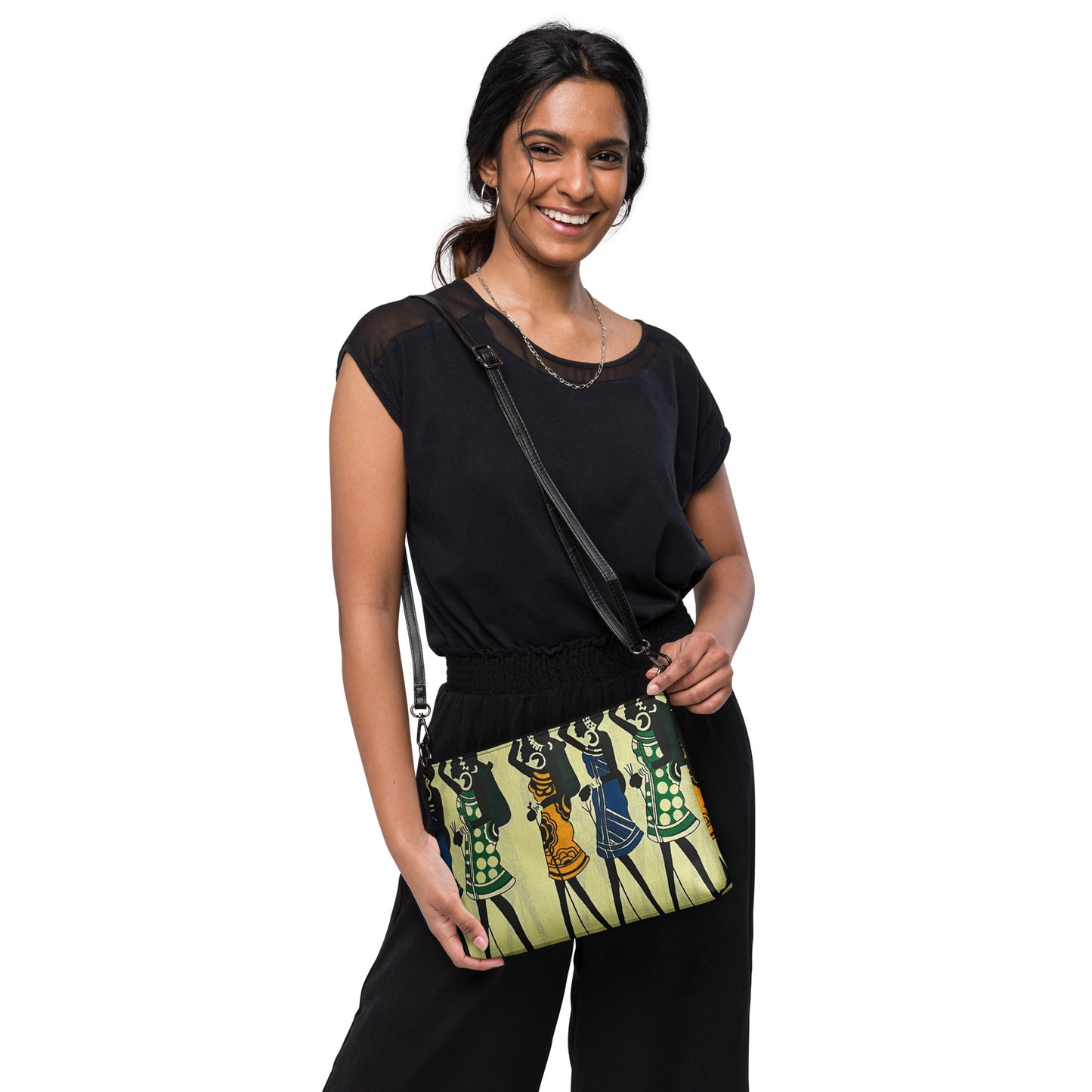 Women Art Ankara Crossbody Bag