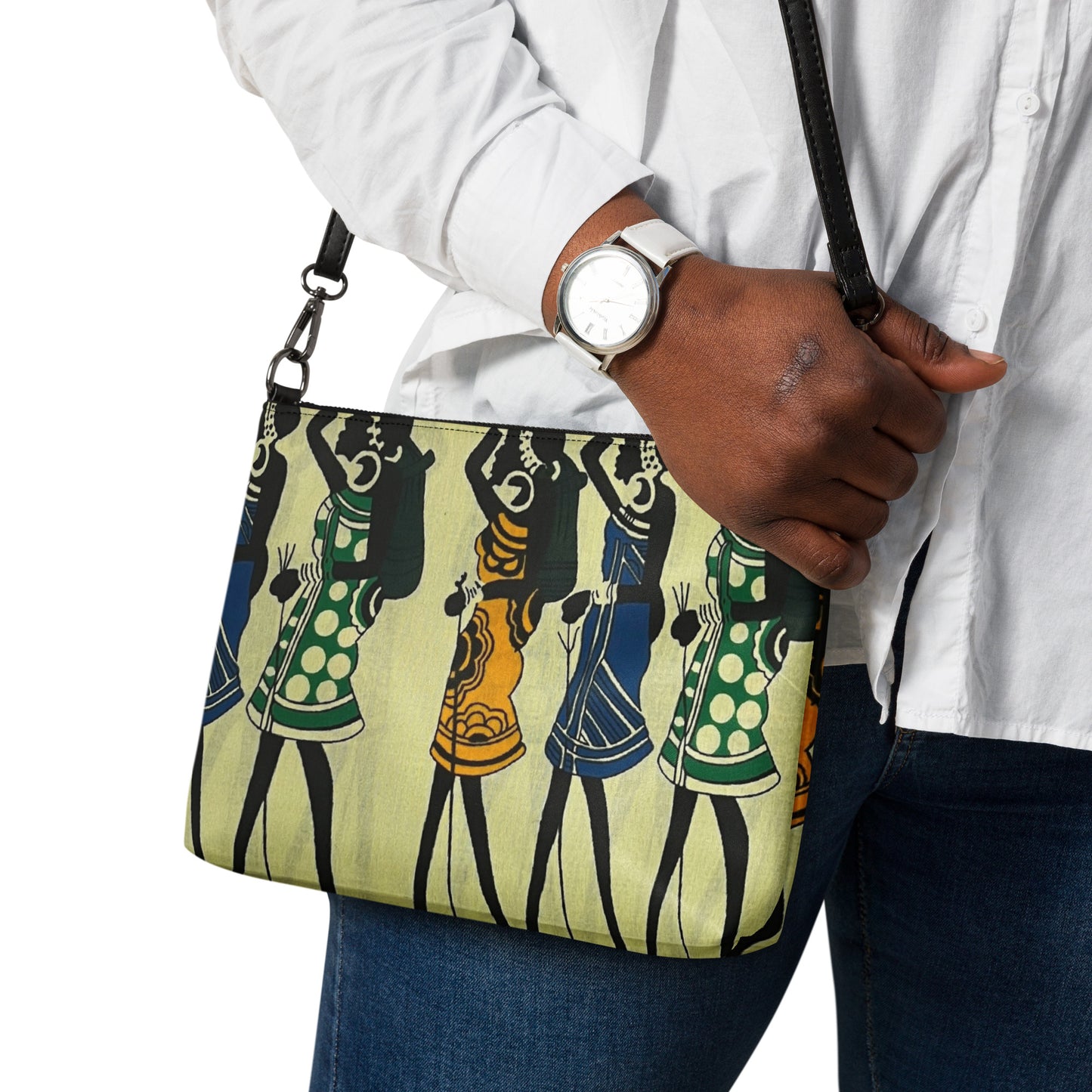 Women Art Ankara Crossbody Bag