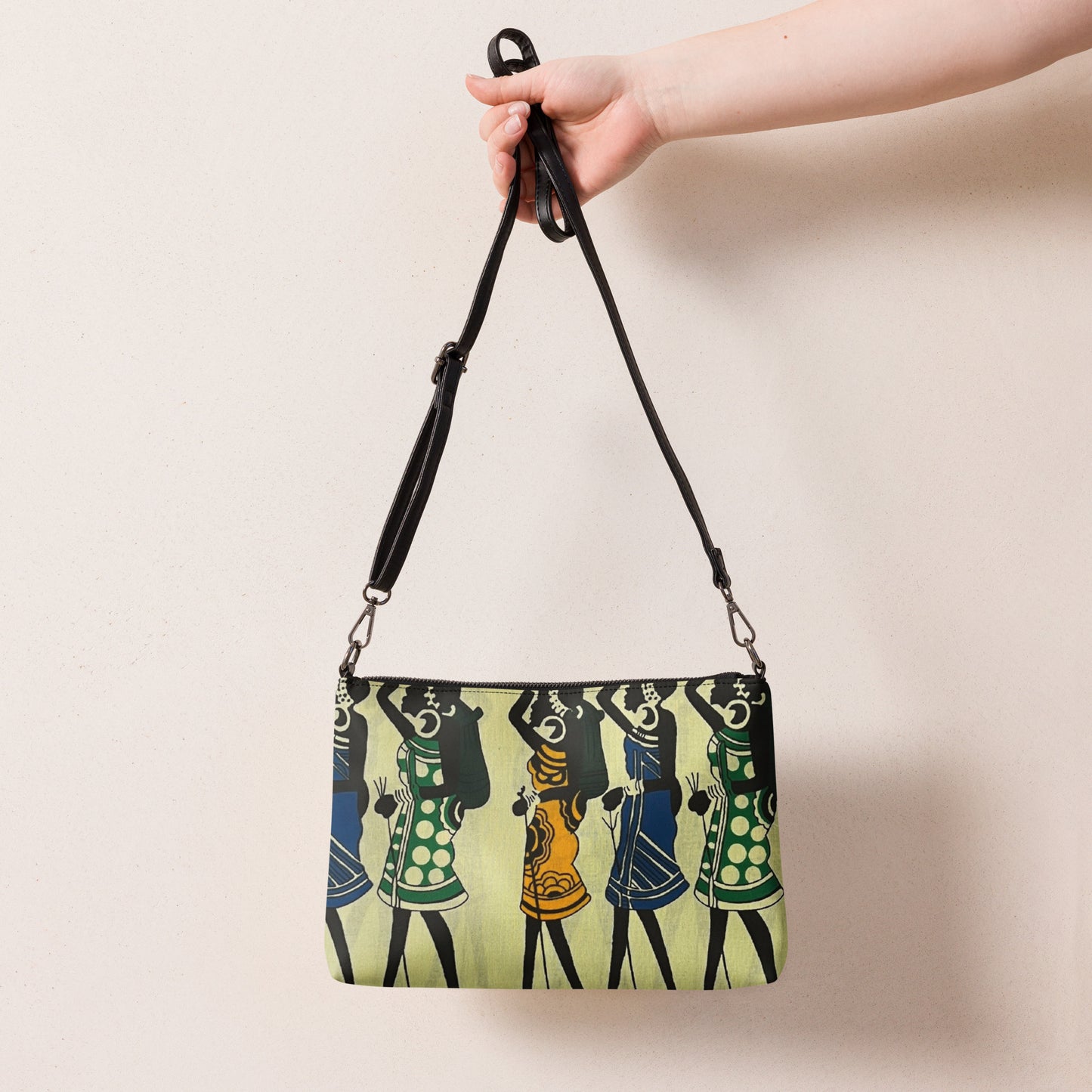 Women Art Ankara Crossbody Bag