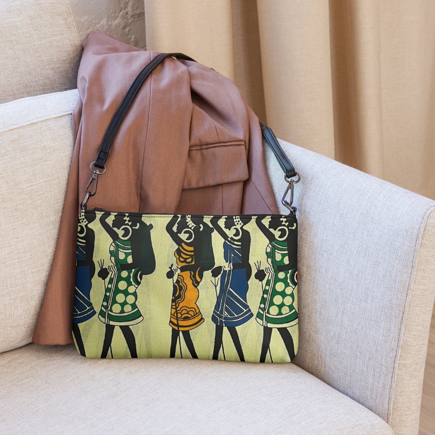 Women Art Ankara Crossbody Bag