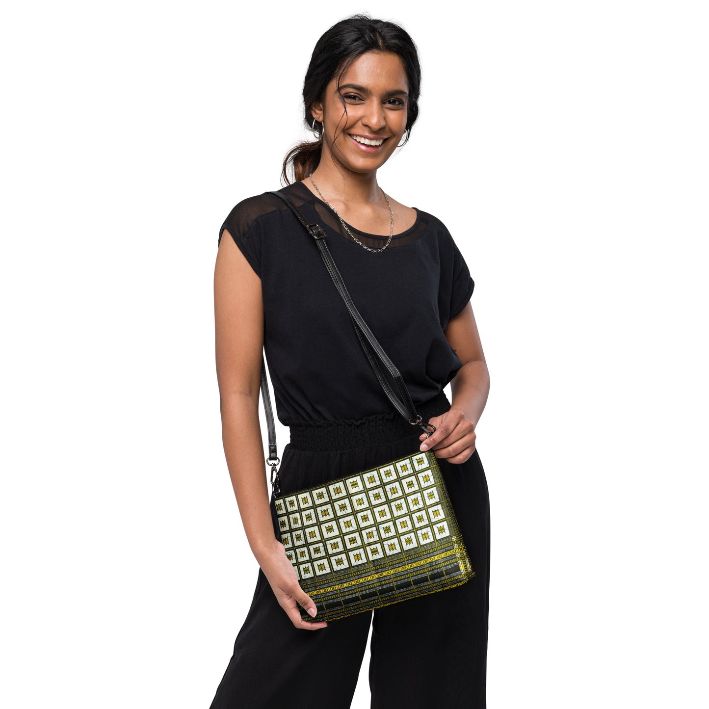 Yellow Ethnic Ankara Crossbody Bag