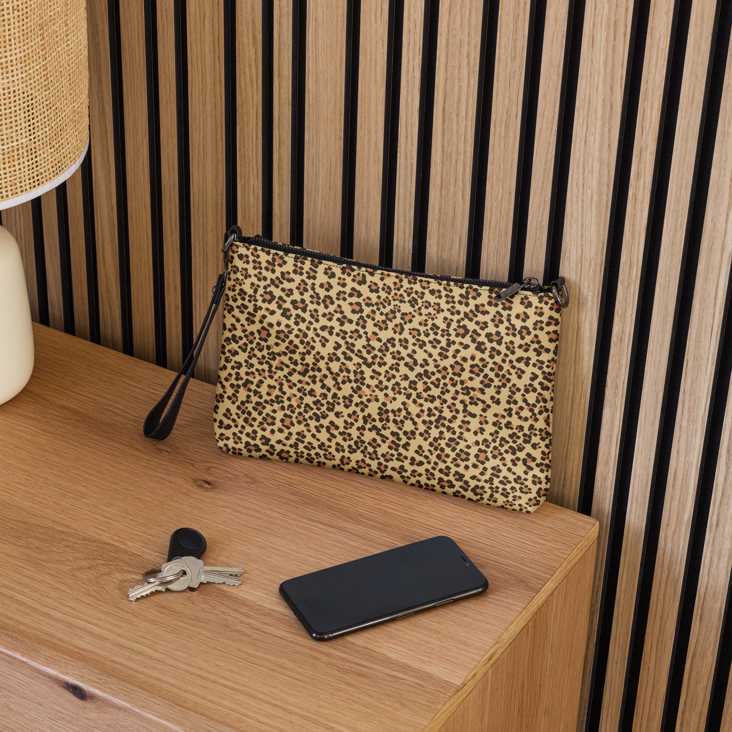 Brown Leopard Crossbody Bag