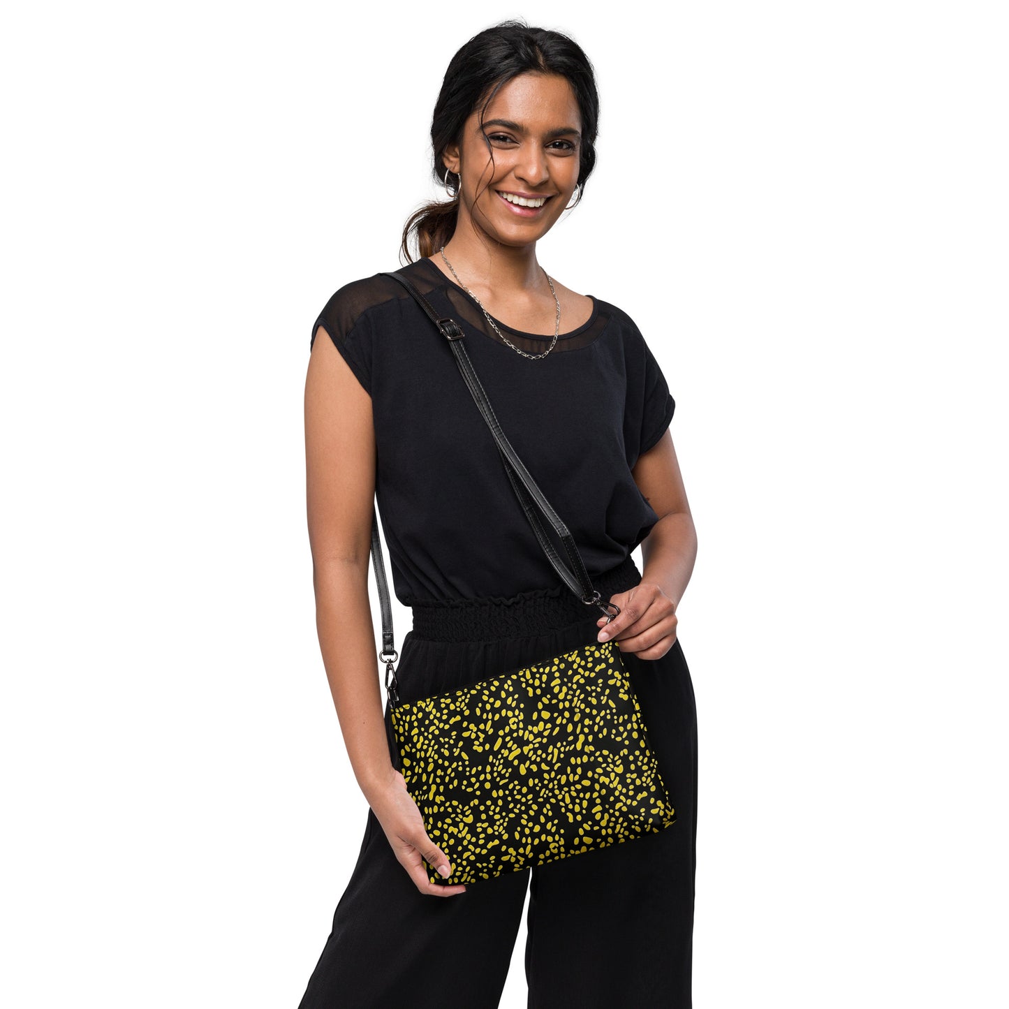 Yellow Dots Crossbody Bag