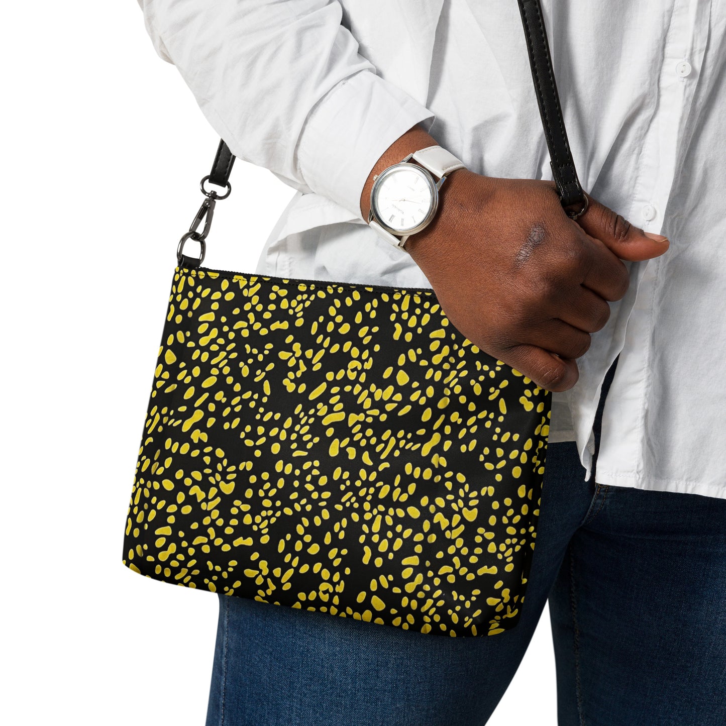 Yellow Dots Crossbody Bag