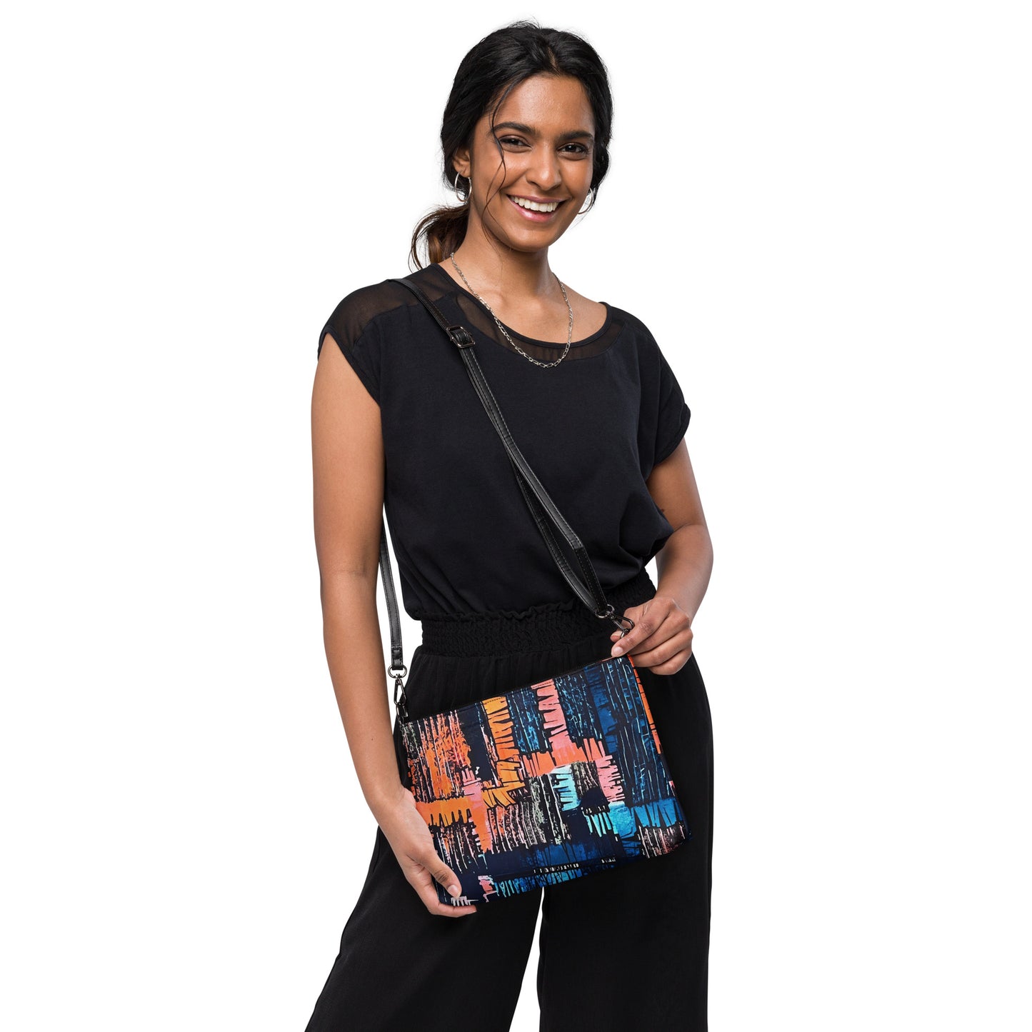 Colourful Adire Crossbody Bag