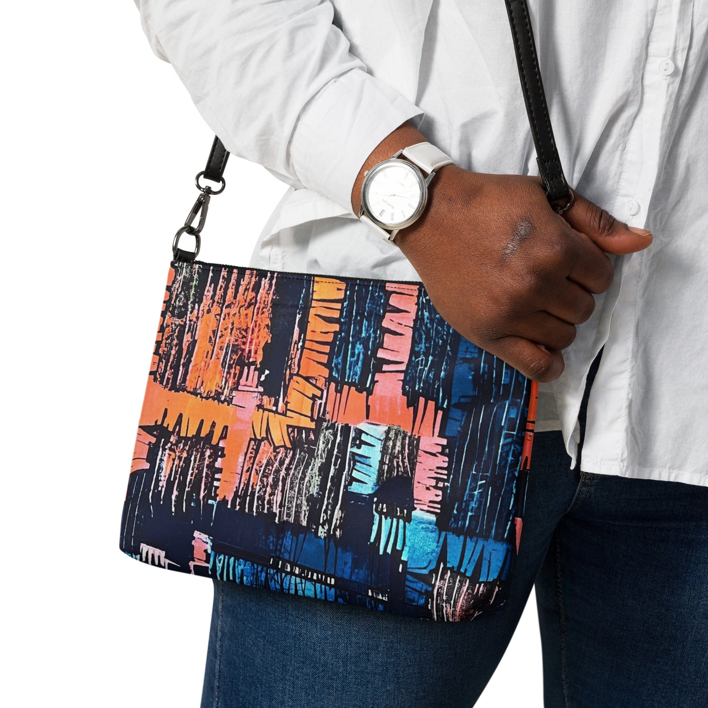 Colourful Adire Crossbody Bag