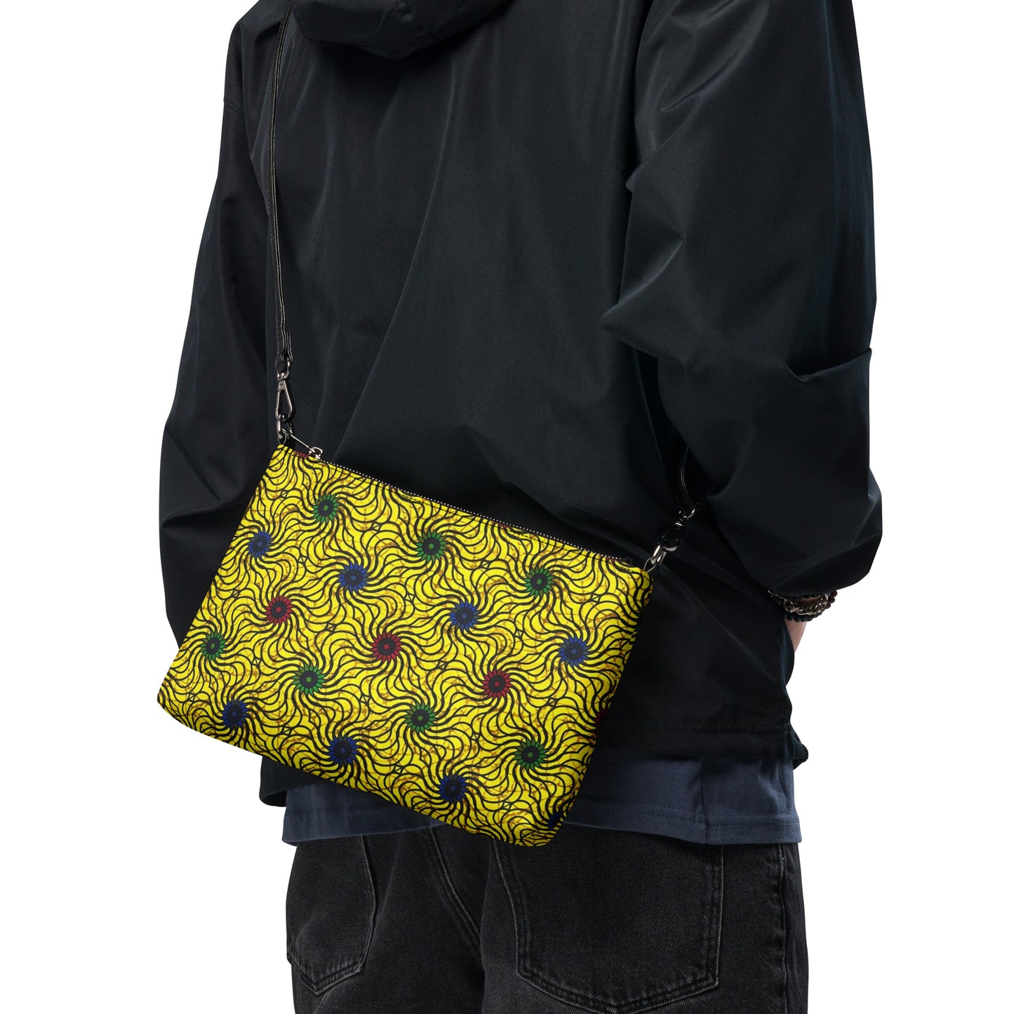 Multicolour Yellow Ankara Crossbody Bag