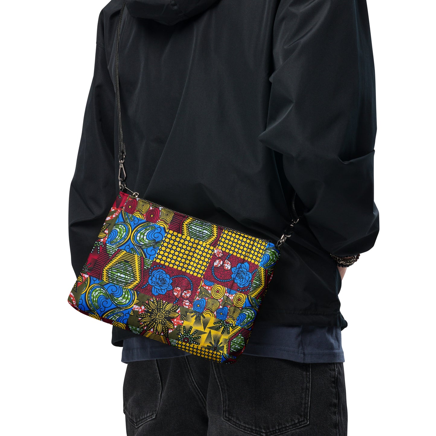 Patchwork Ankara Crossbody Bag