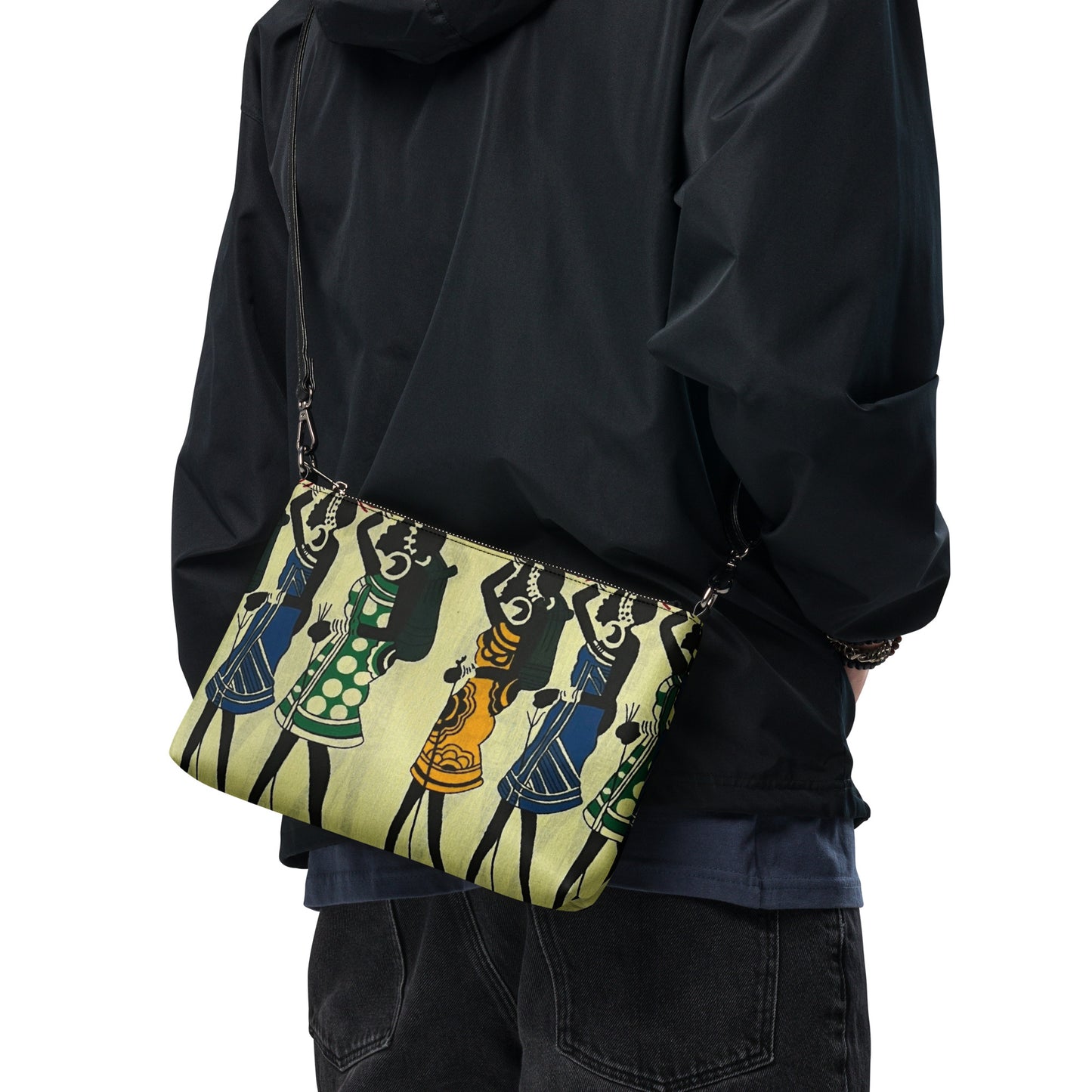 Women Art Ankara Crossbody Bag