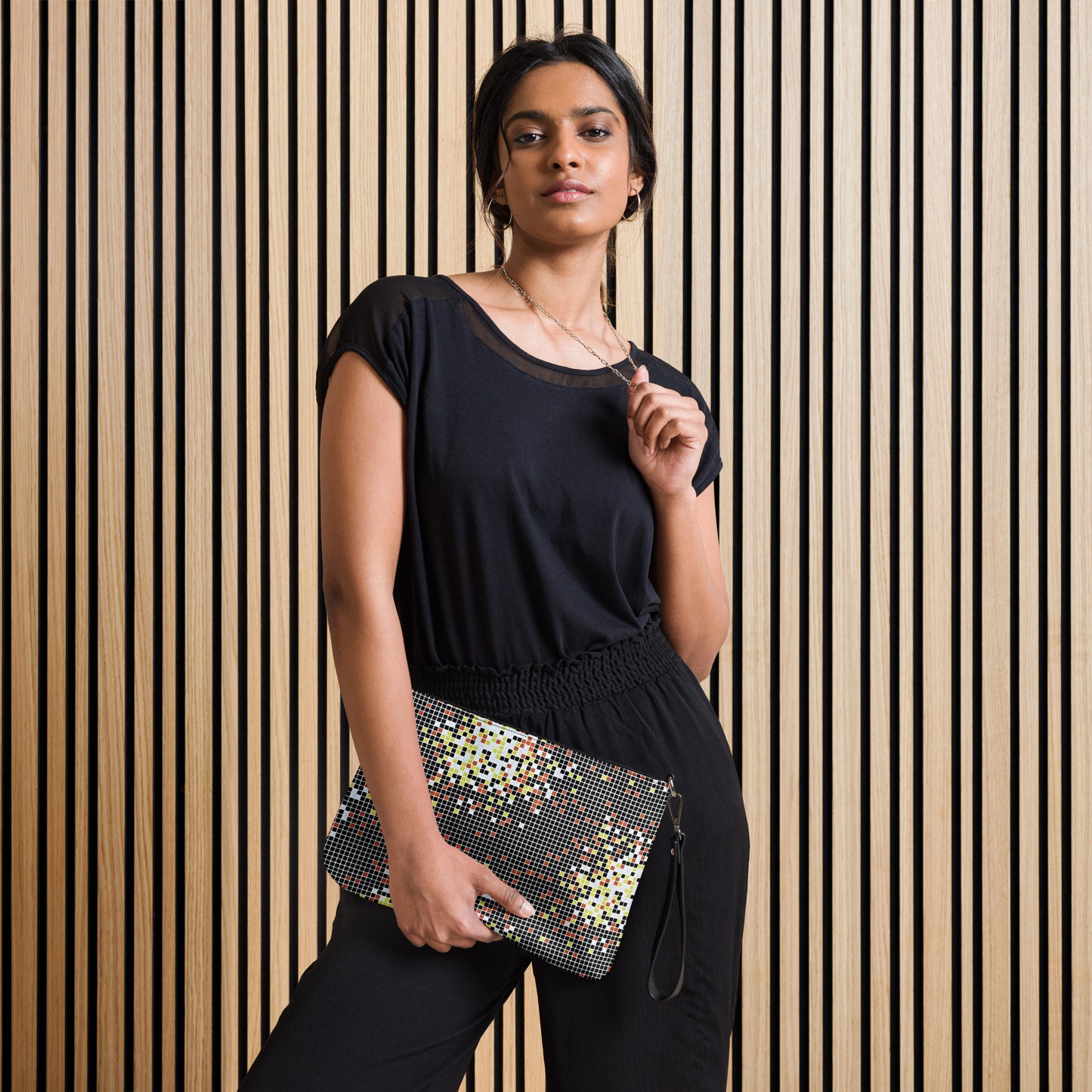 Geometric Optical Illusion African Aztec Mandala Print Crossbody Bag