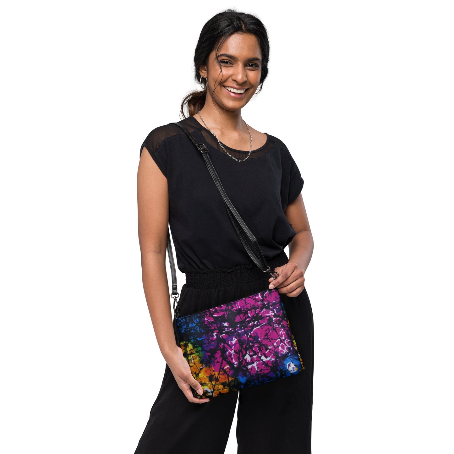 Multicolour Adire Ankara Crossbody Bag