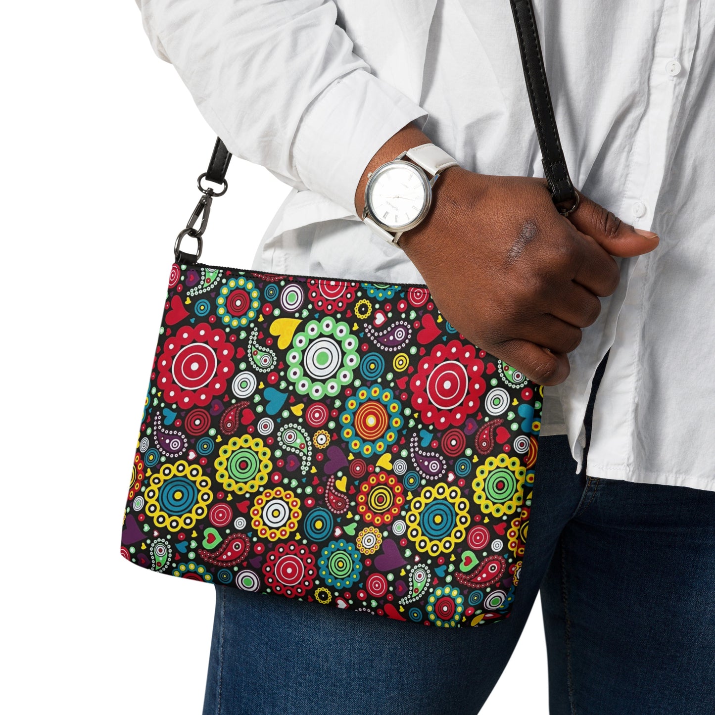 Multicolour Bloom Ankara Crossbody Bag