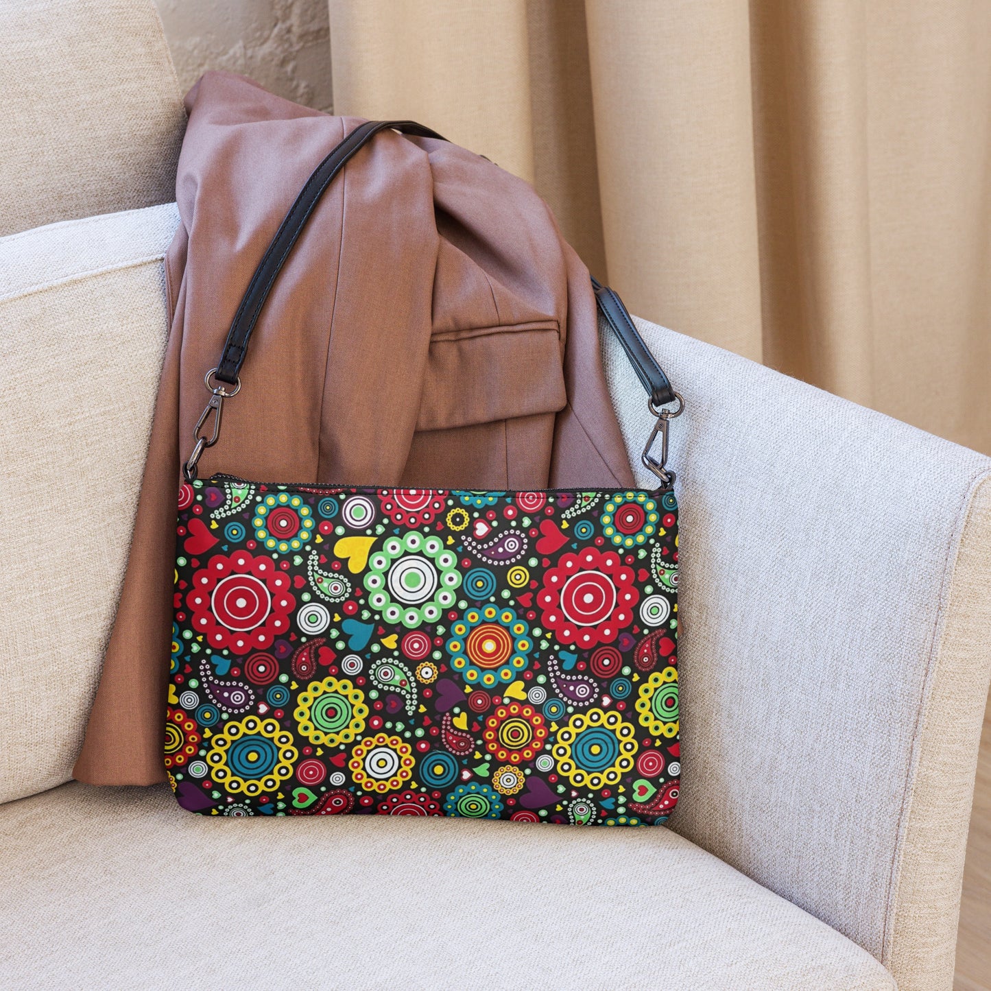 Multicolour Bloom Ankara Crossbody Bag